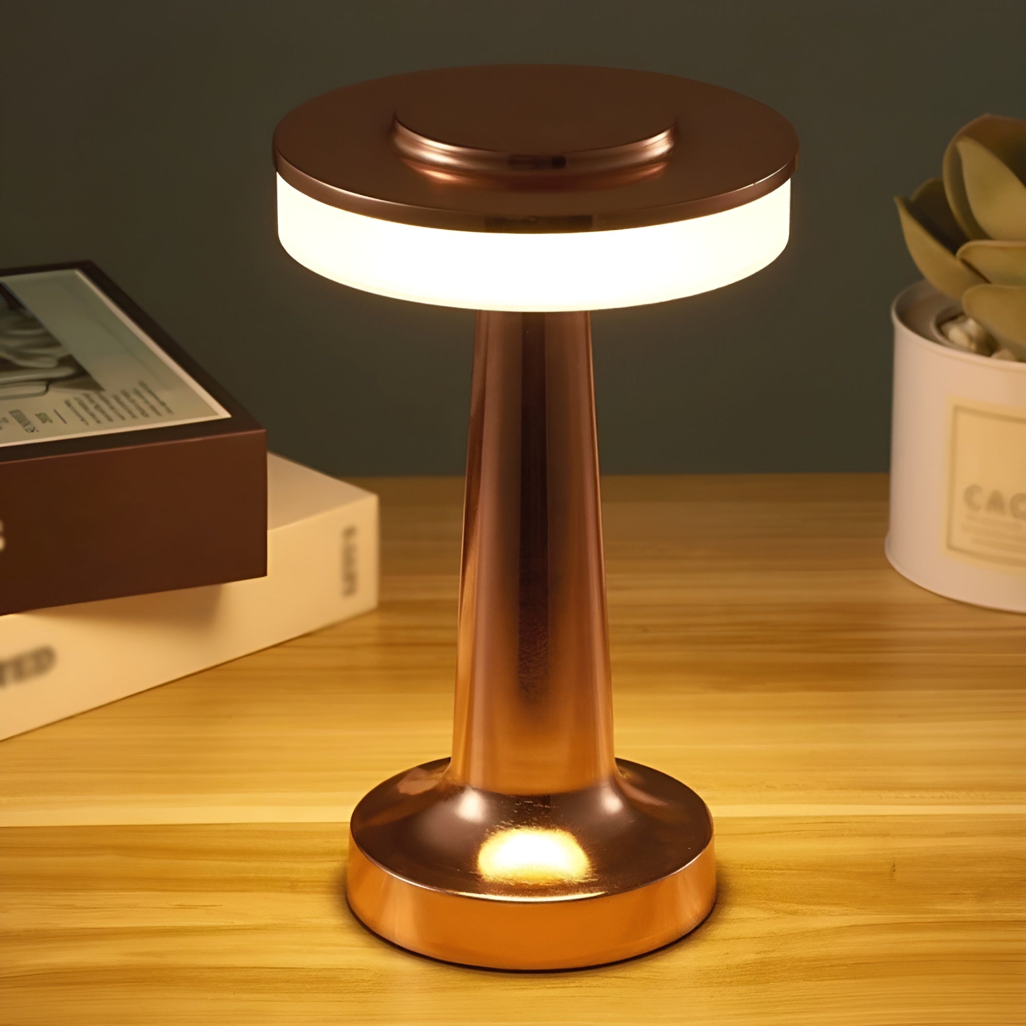 DuskGlow Lamp - Retro USB-Lade-LED-Tischlampe