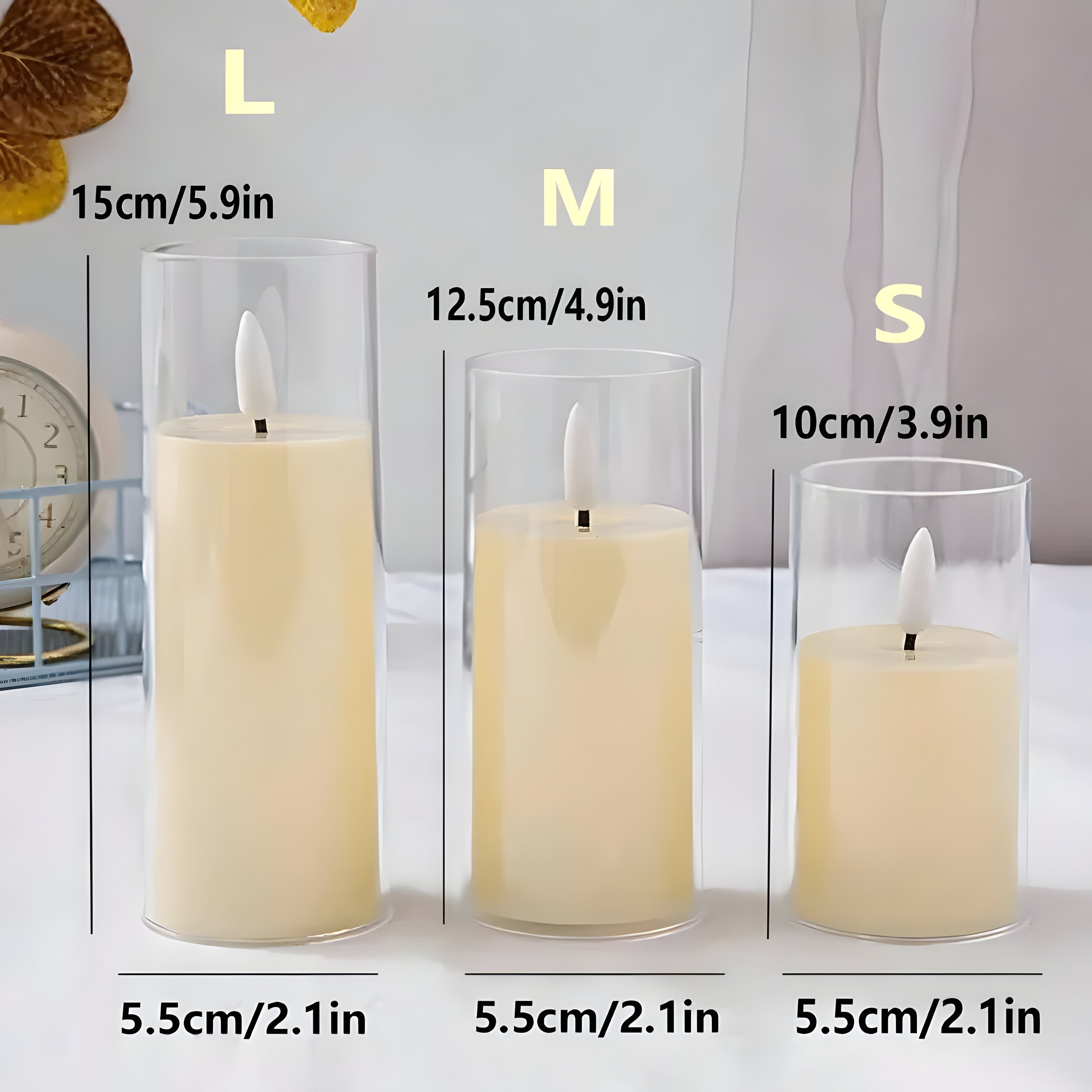 AmberFlicker Light - Acryl Flammenloses LED-Kerzenlicht