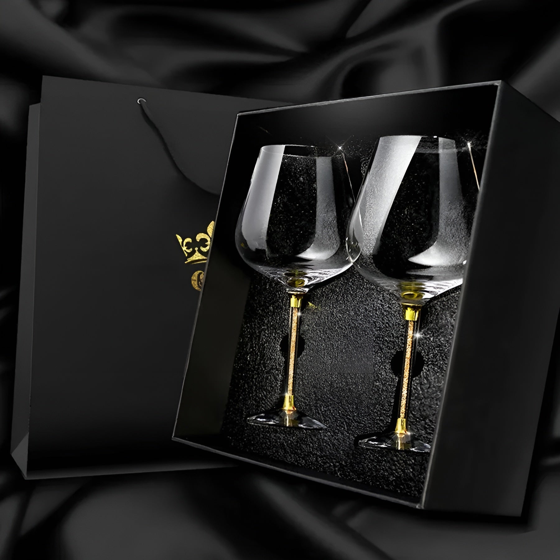 Kristallgläser im 2er-Set – Elegante weingläser | Hoch & Luxuriös für Partys & Feste