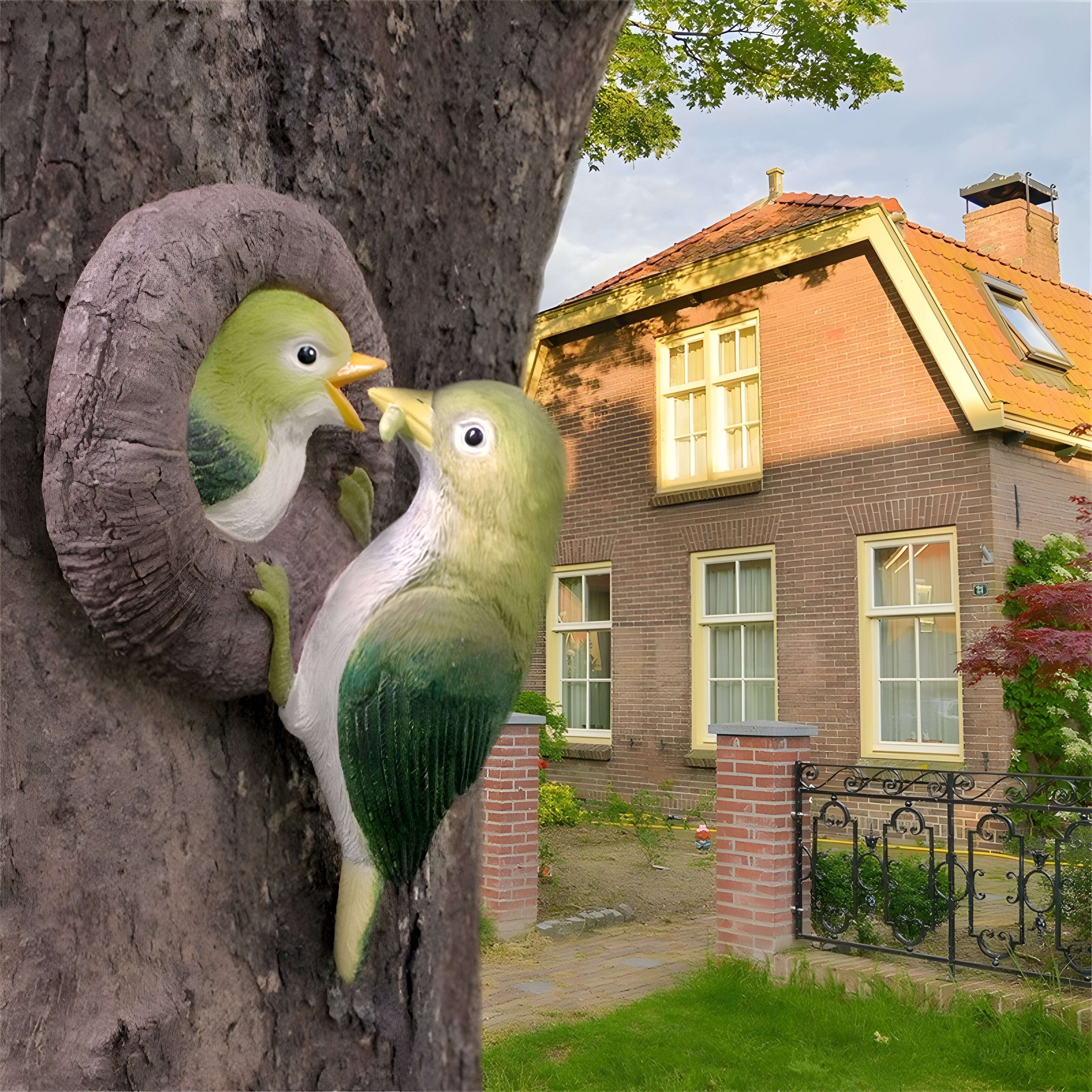 MysticOwl Ornament – Dekorative Eulenstatue aus Kunstharz