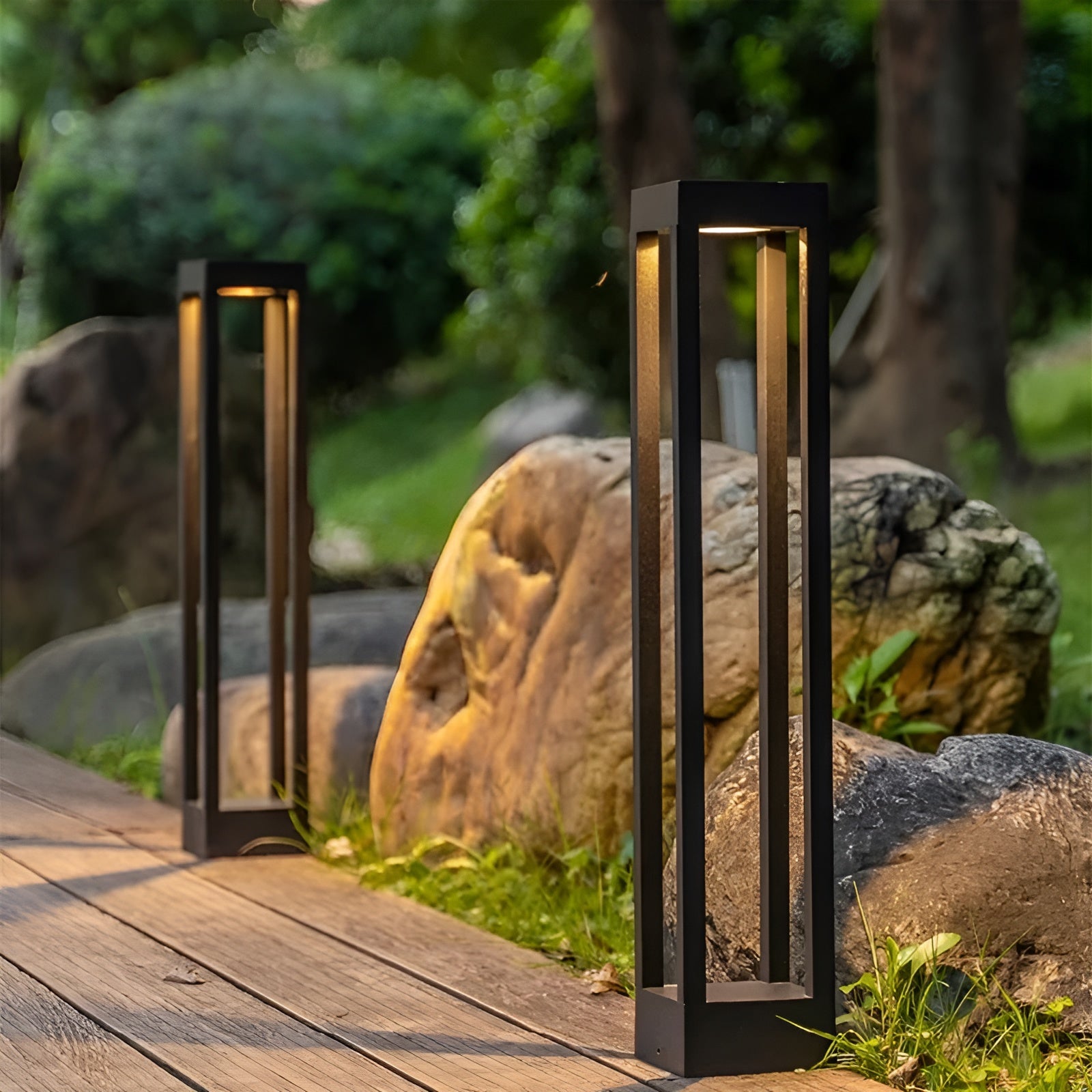 Moderne LED Gartenlampe – Wasserdicht und Langlebig | Perfekt für Terrasse, Rasen und Wegbeleuchtung