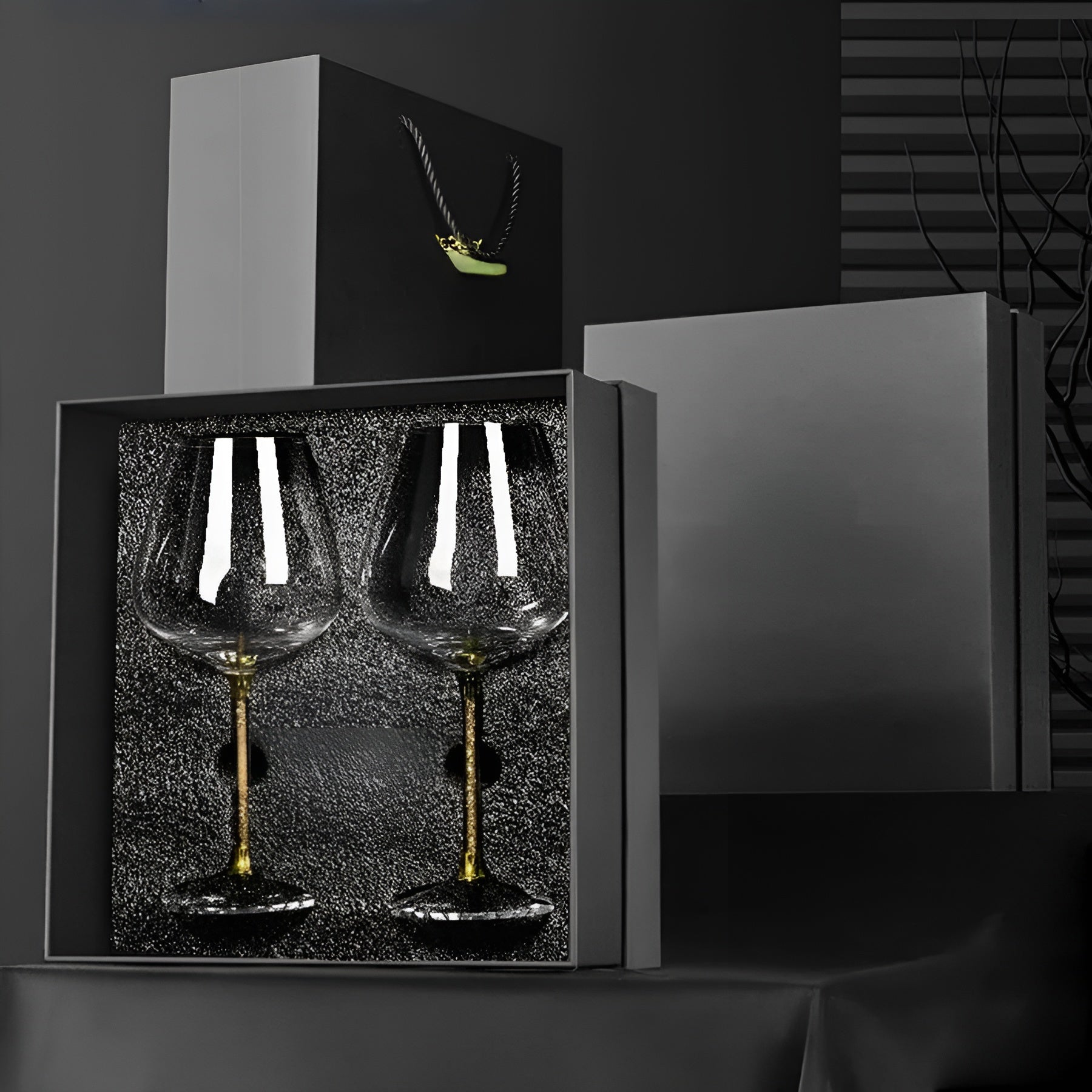 Kristallgläser im 2er-Set – Elegante weingläser | Hoch & Luxuriös für Partys & Feste