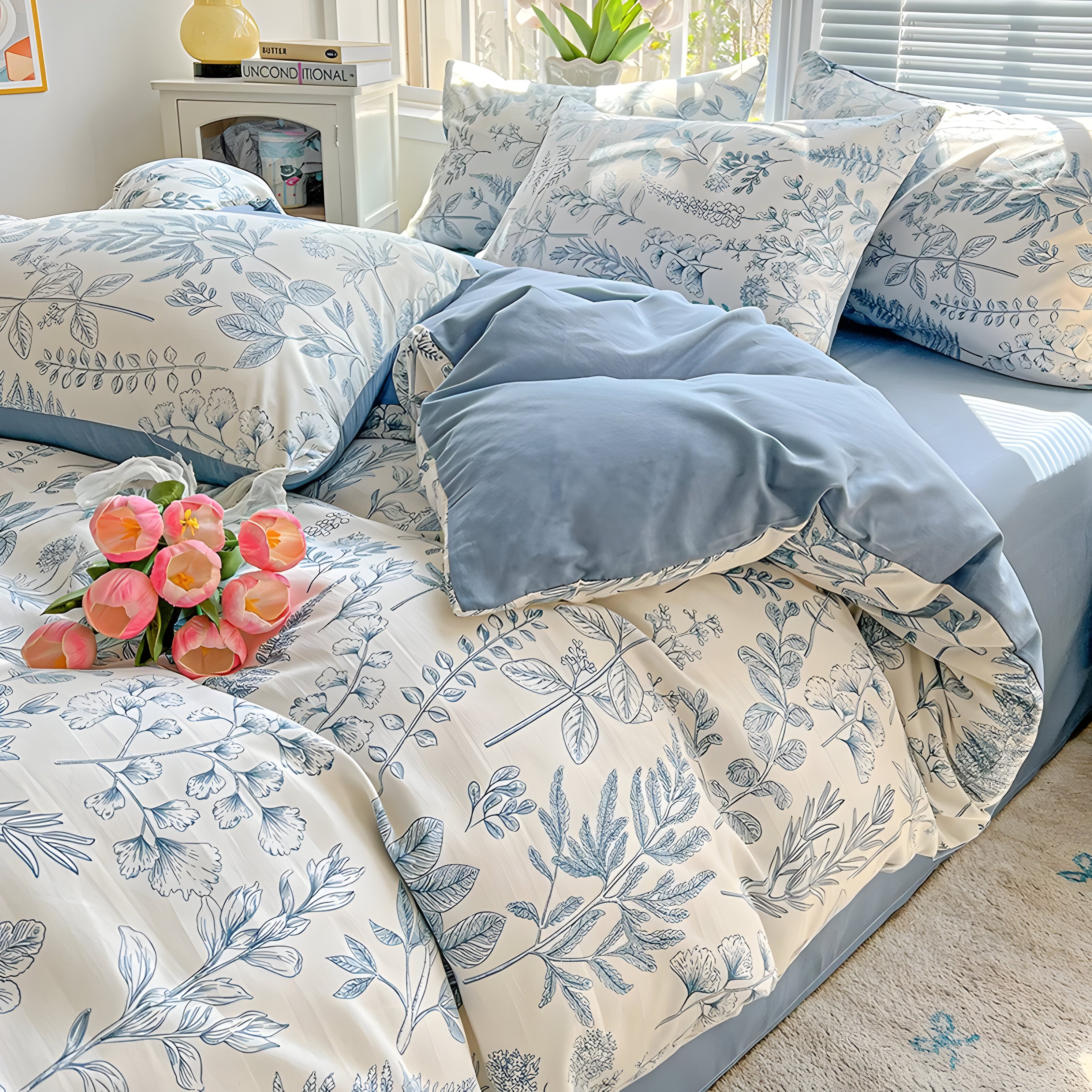 WhisperCotton - MInimalistischer Hautfreundlicher Bettbezug