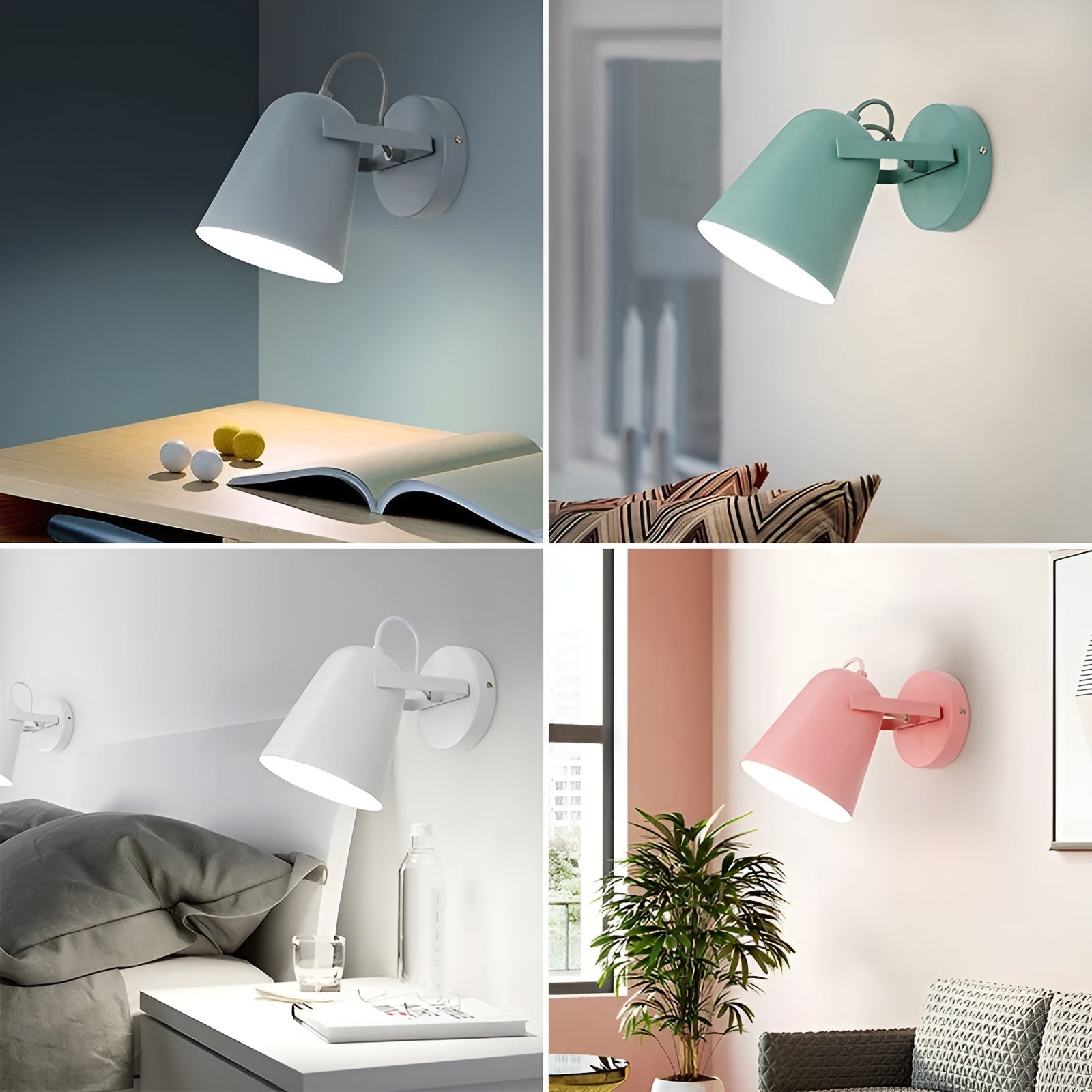 LED-Wandleuchte im Skandinavischen Stil – Aluminium & LED | Dekorative Beleuchtung für Zuhause