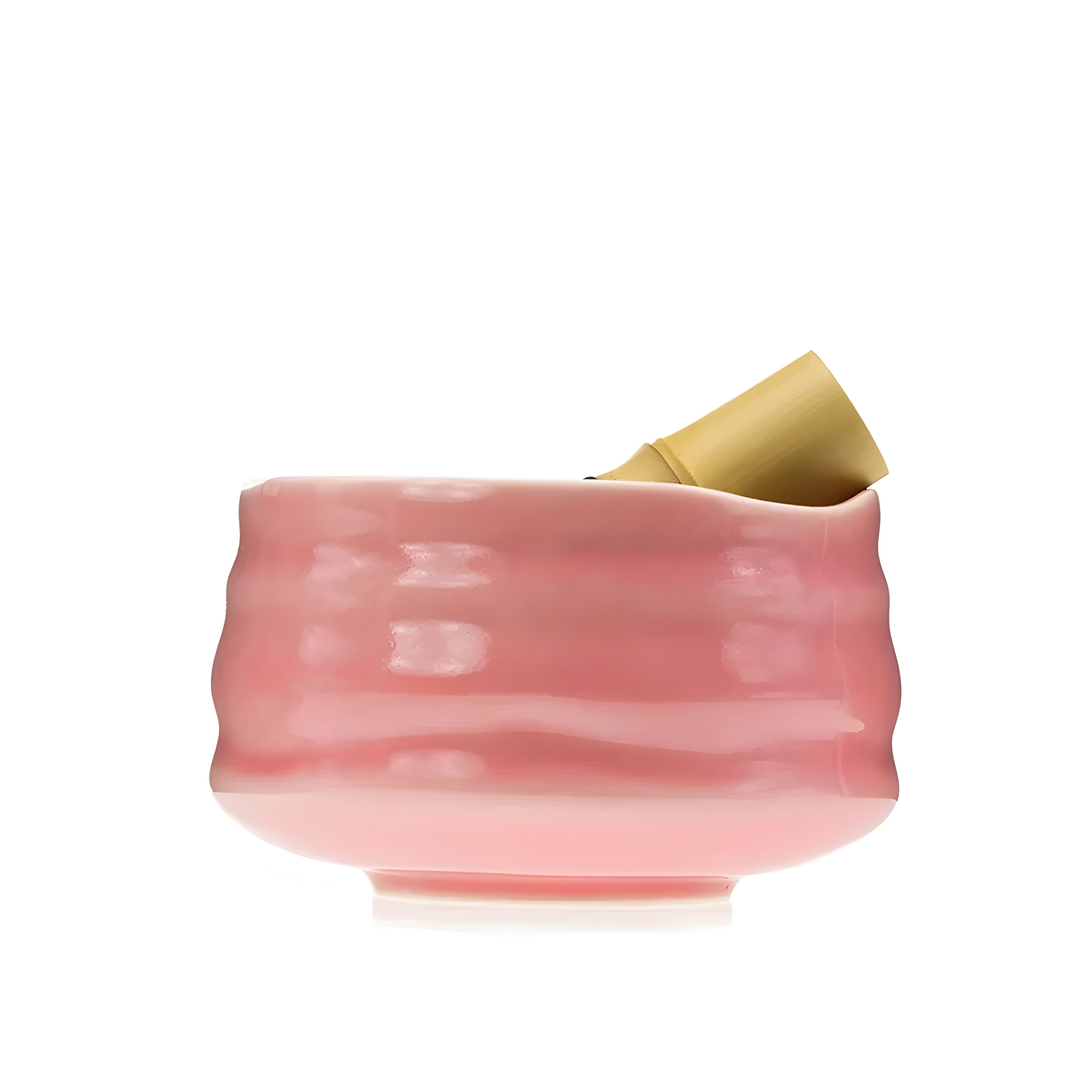 SakuraWhisk Set – Japanisches Keramik-Matcha-Set in glänzendem Rosa