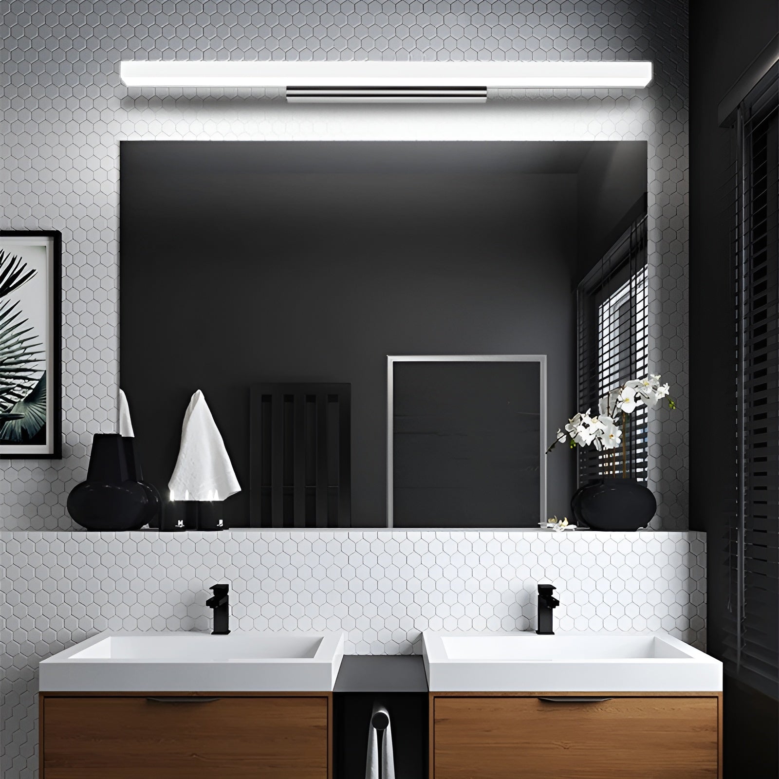 Moderne LED-Wandleuchte – Feuchtigkeitsresistent & Stilvoll | Ideal für Bad und Schlafzimmer