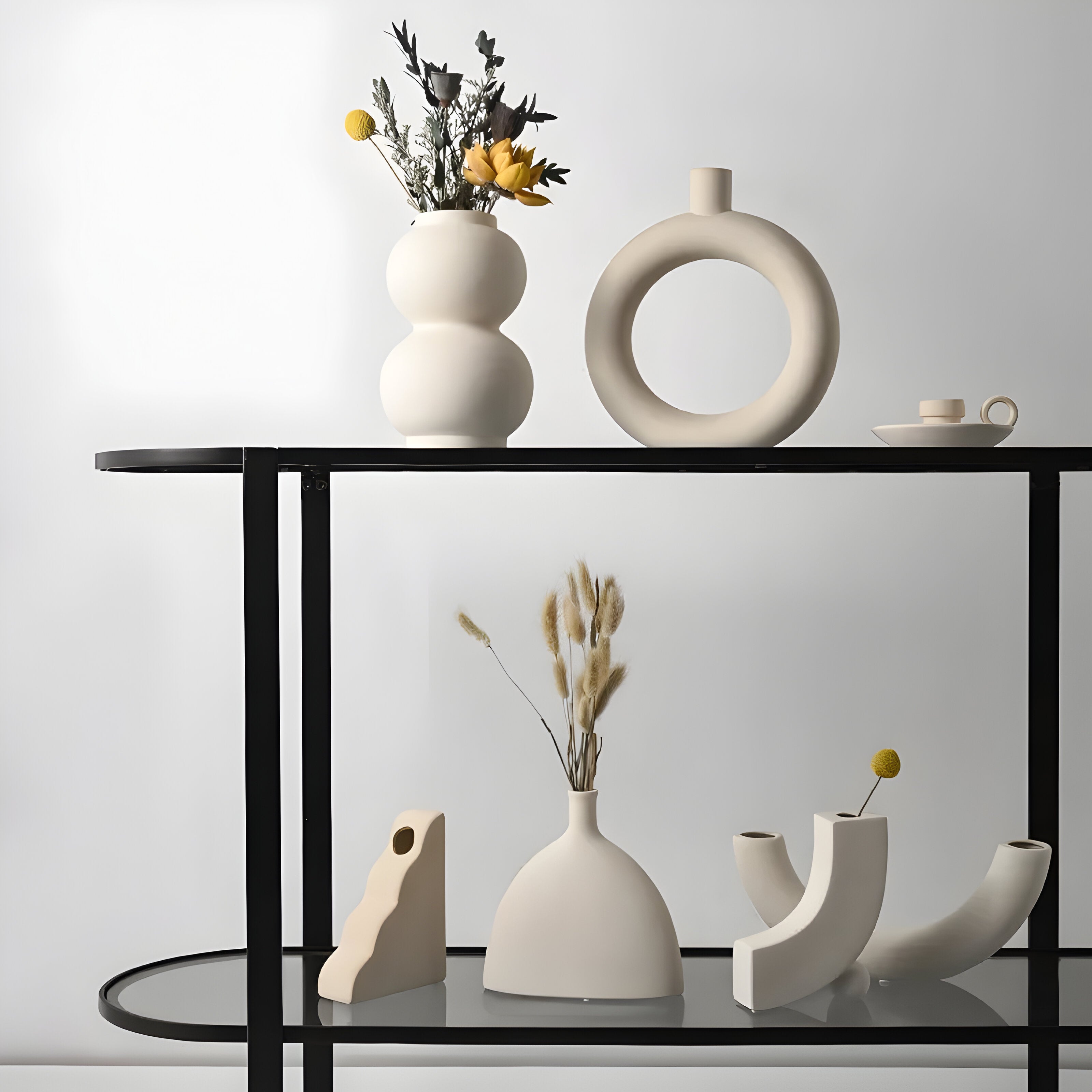 ClayHaven Vase - Moderne Keramische Blumenvase