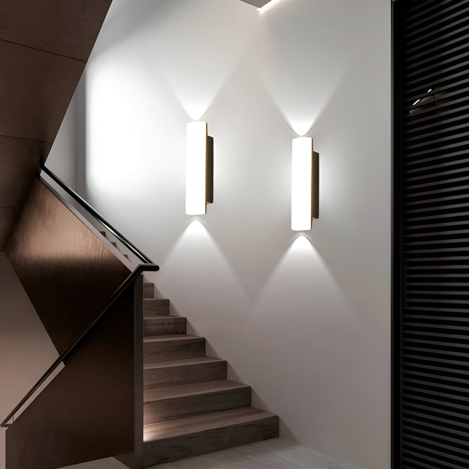 Außenwandleuchte aus Aluminium – Dimmbar | Skandinavisches Design für Außenbereich, Terrasse & Schlafzimme