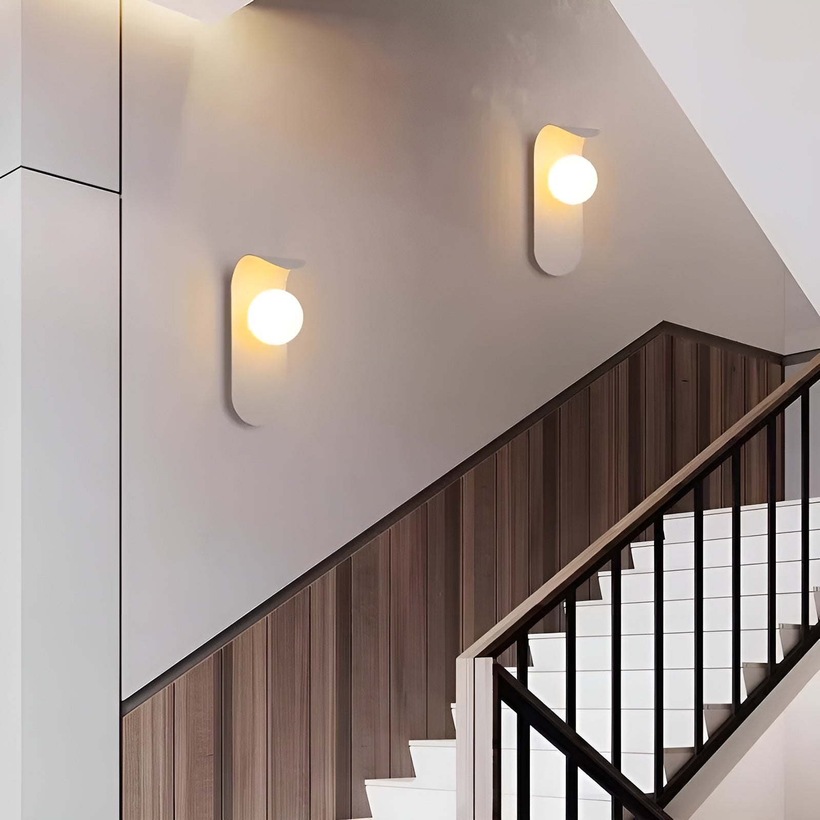 Nordische Wandlampe – Minimalistisches, Stilvolles Licht | Perfekt für Treppen und Wohnzimmer