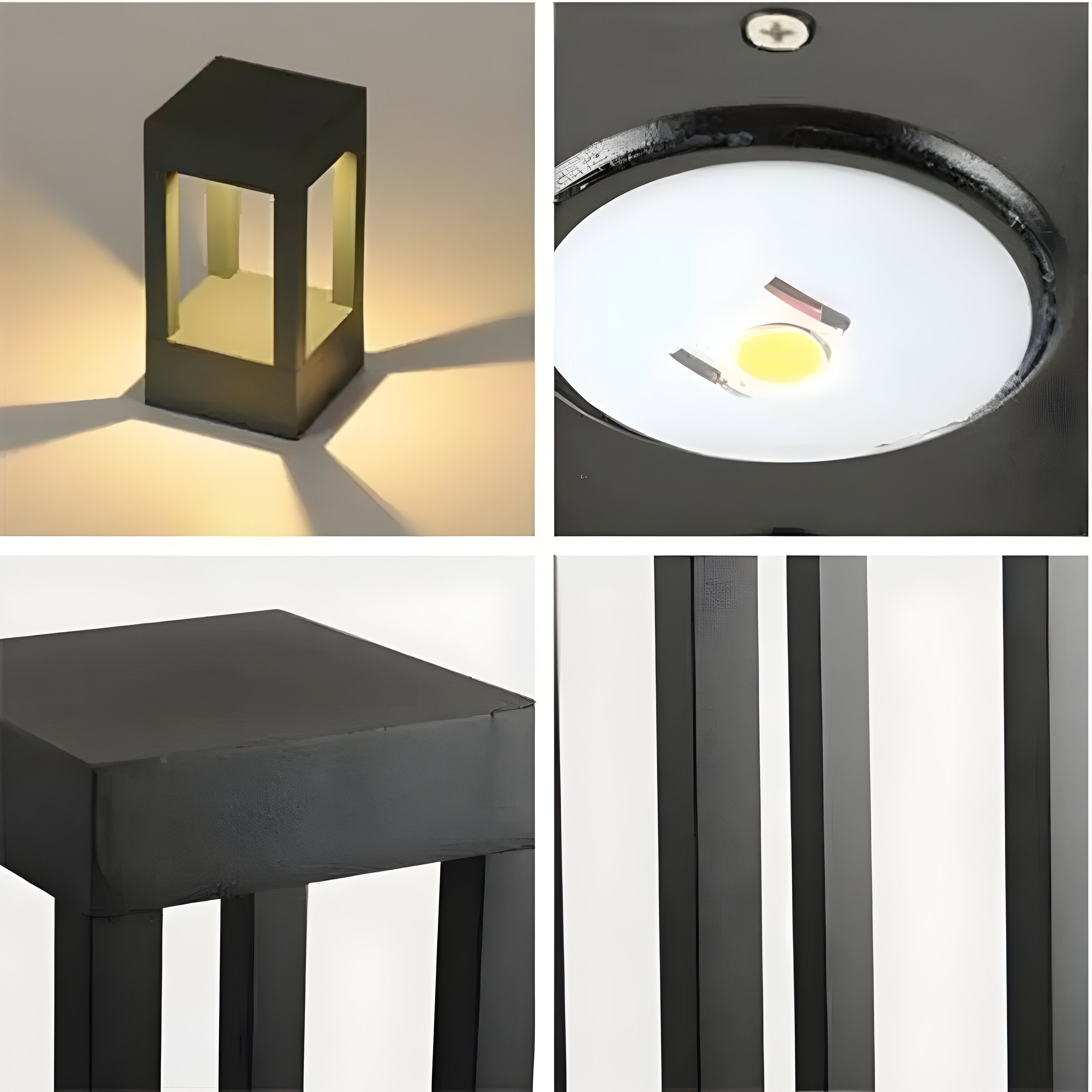 LumoPost - Wasserdichte LED-Rasenleuchte aus Aluminium