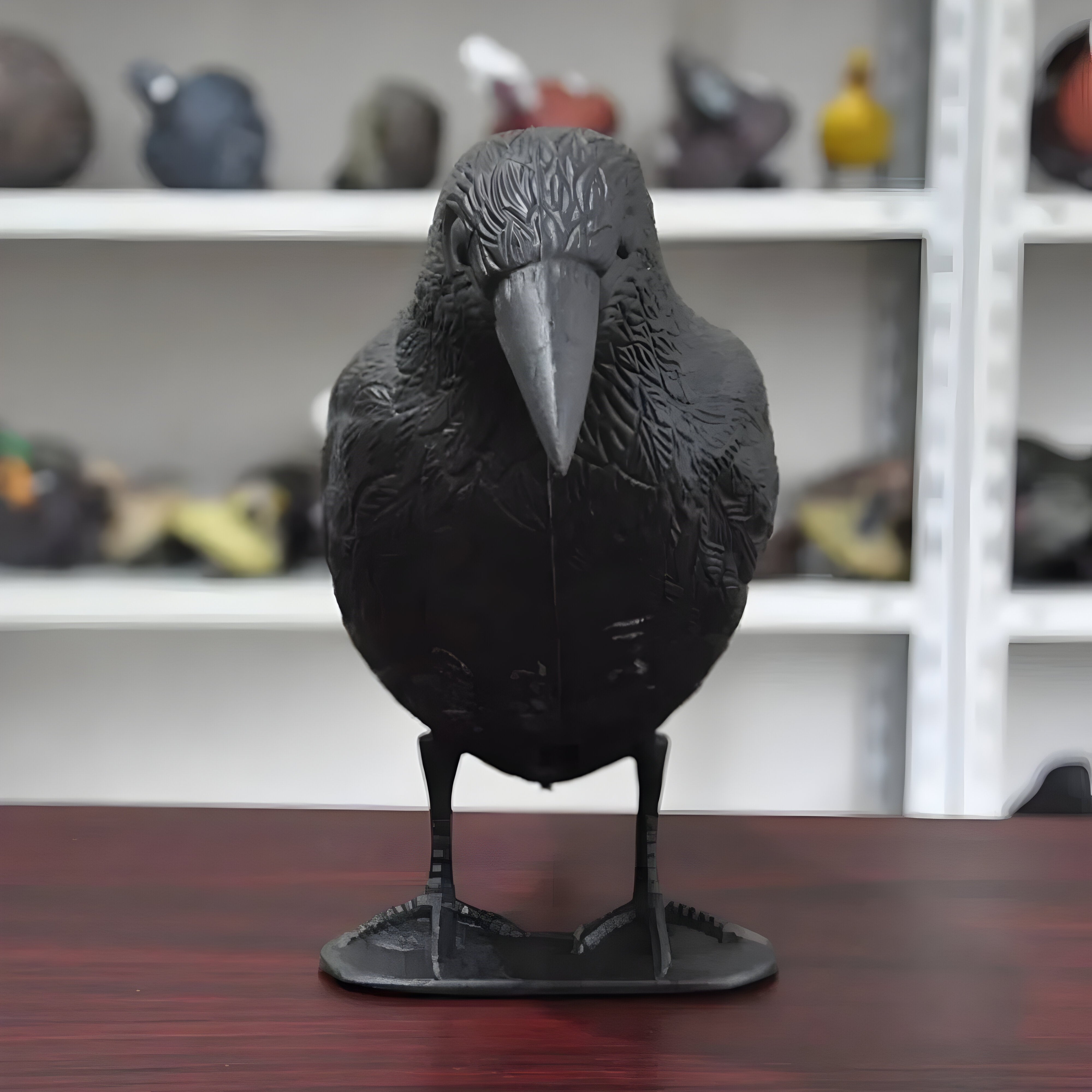 CrowHawk Decoration - Dekorative Schwarze Krähe Schädlingsabwehr