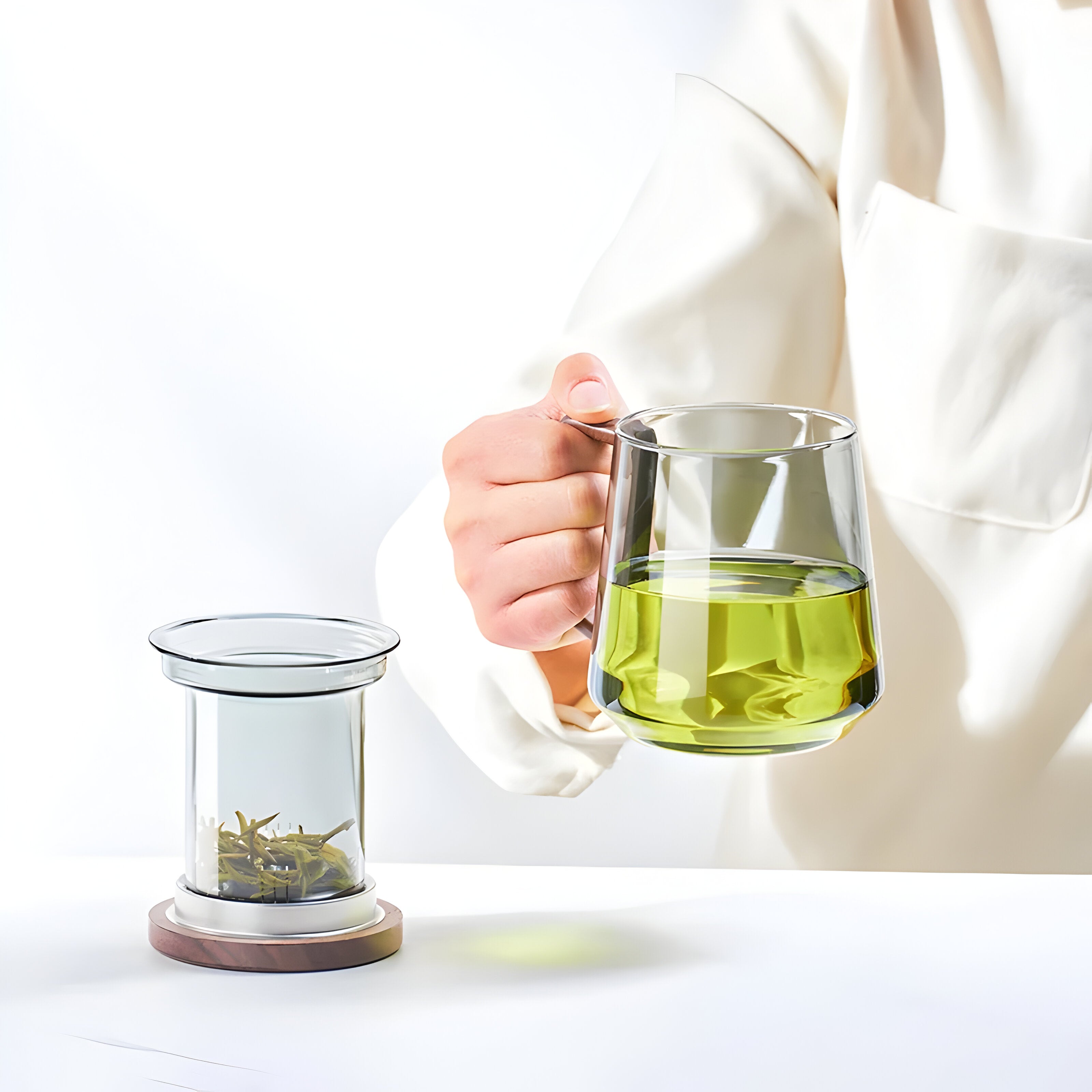 ArtisanBrew Cup – Hitzebeständige Glas-Teetasse