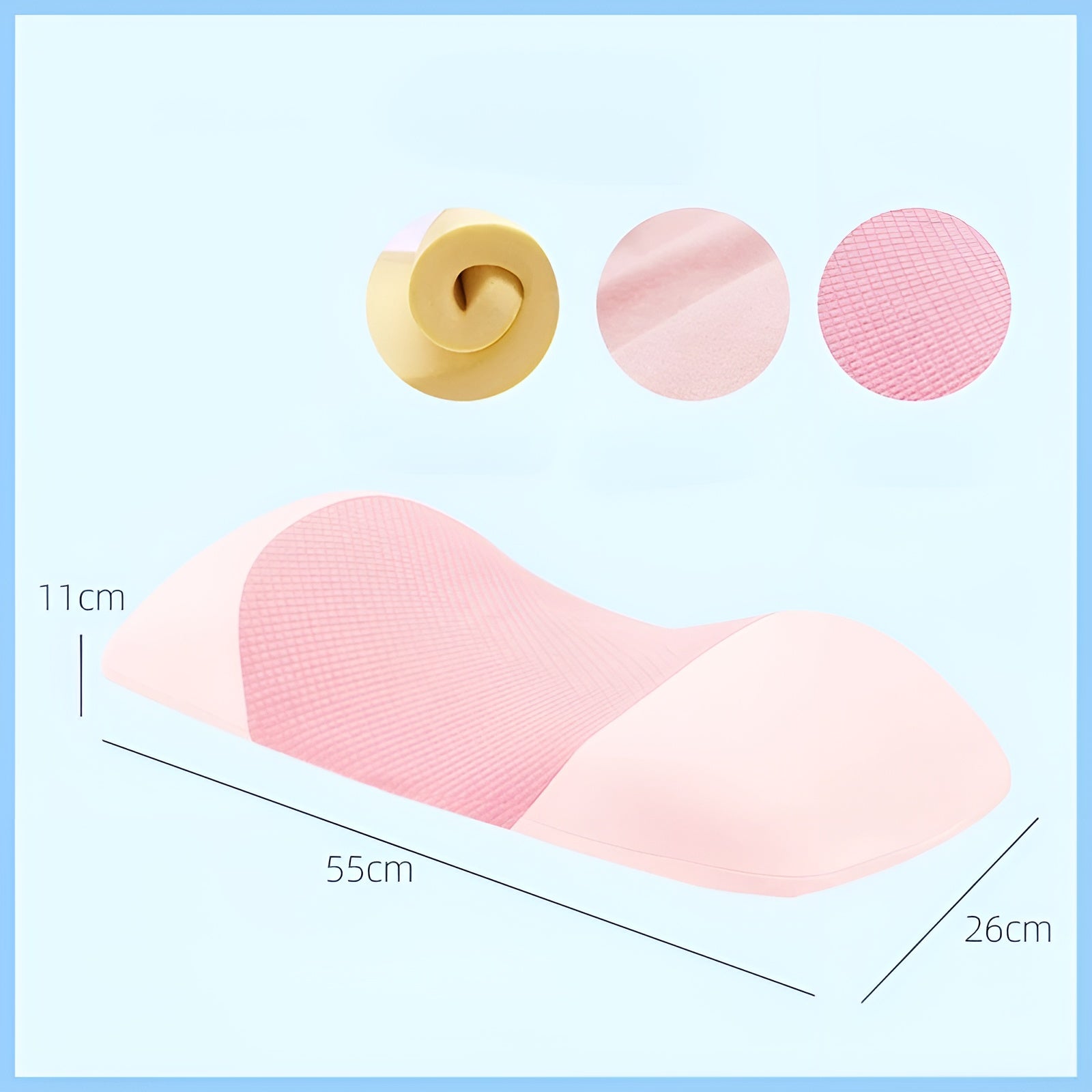 Lendenstützkissen zum Schlafen – Ergonomischer Memory-Schaum für Rücken & Hüfte | Perfekt für Rückenlage