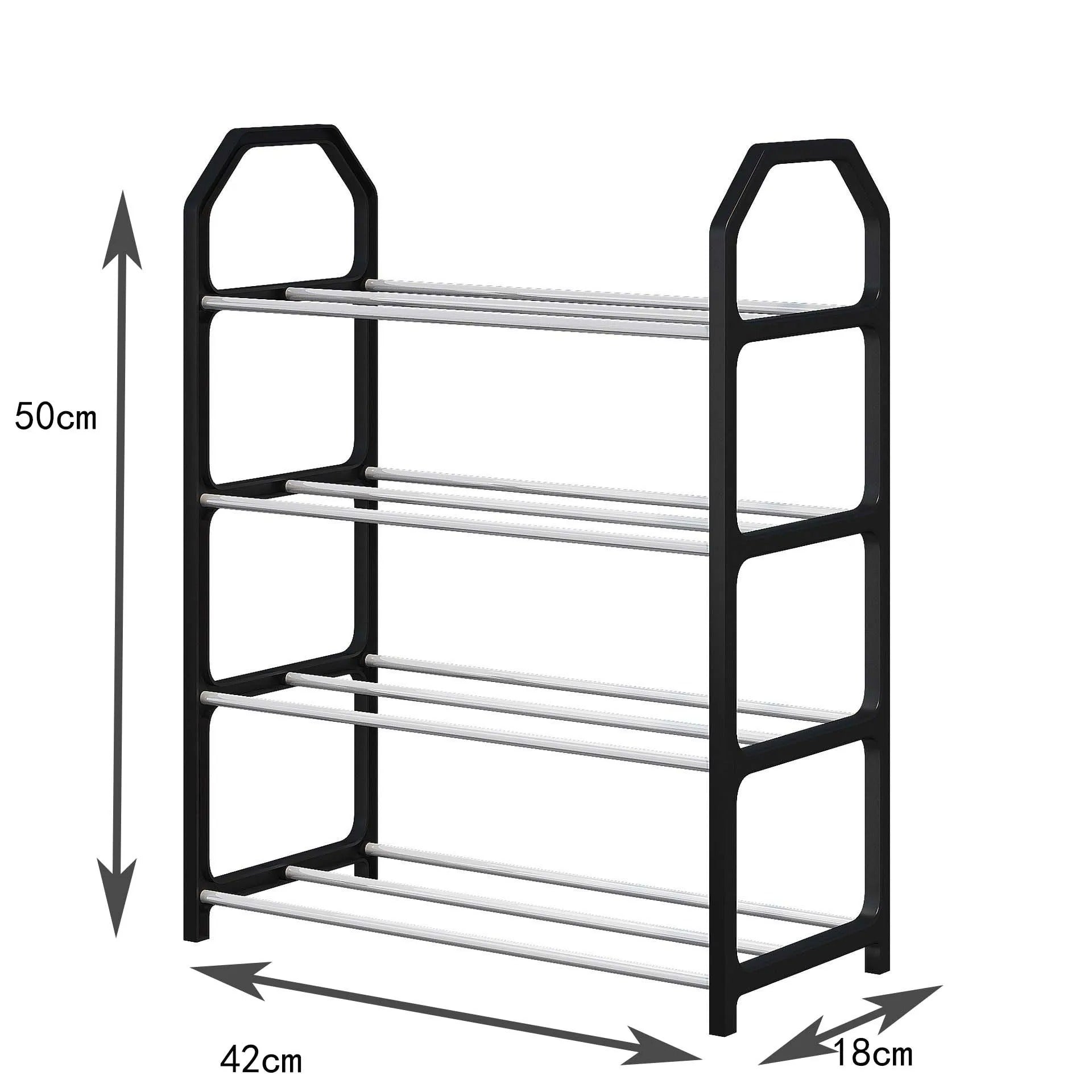 ShoeHaven Rack – Multifunktionaler 4-stufiger Schuh-Organizer