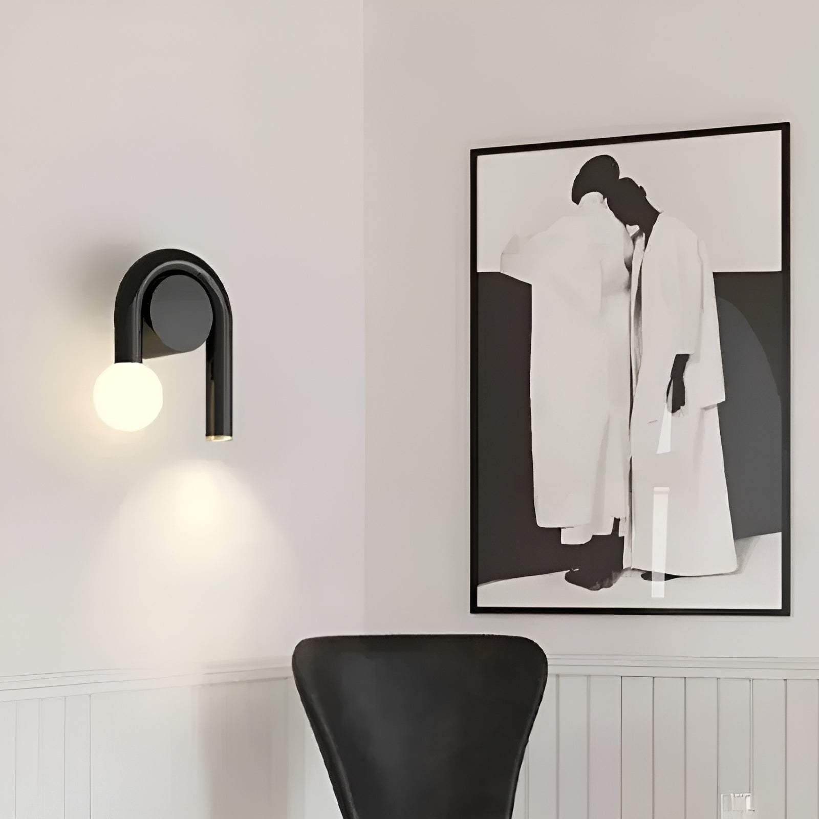 LED Wandleuchte in U-Form – Modernes Design | Dekorative Beleuchtung für Wohnzimmer & Schlafzimmer
