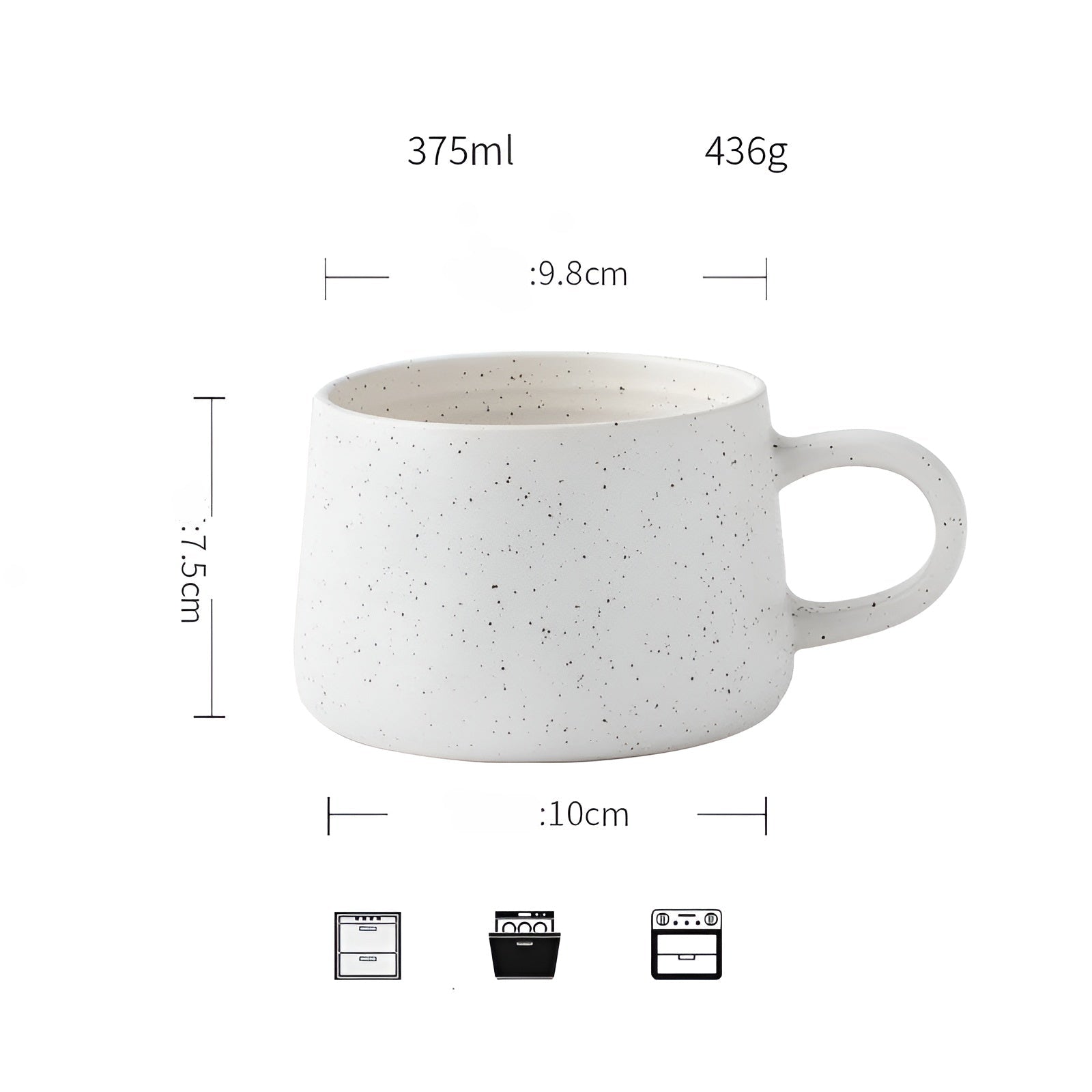 Keramik Kaffeetasse – Japanisches Vintage-Design | Große Teetasse für Zuhause & Büro