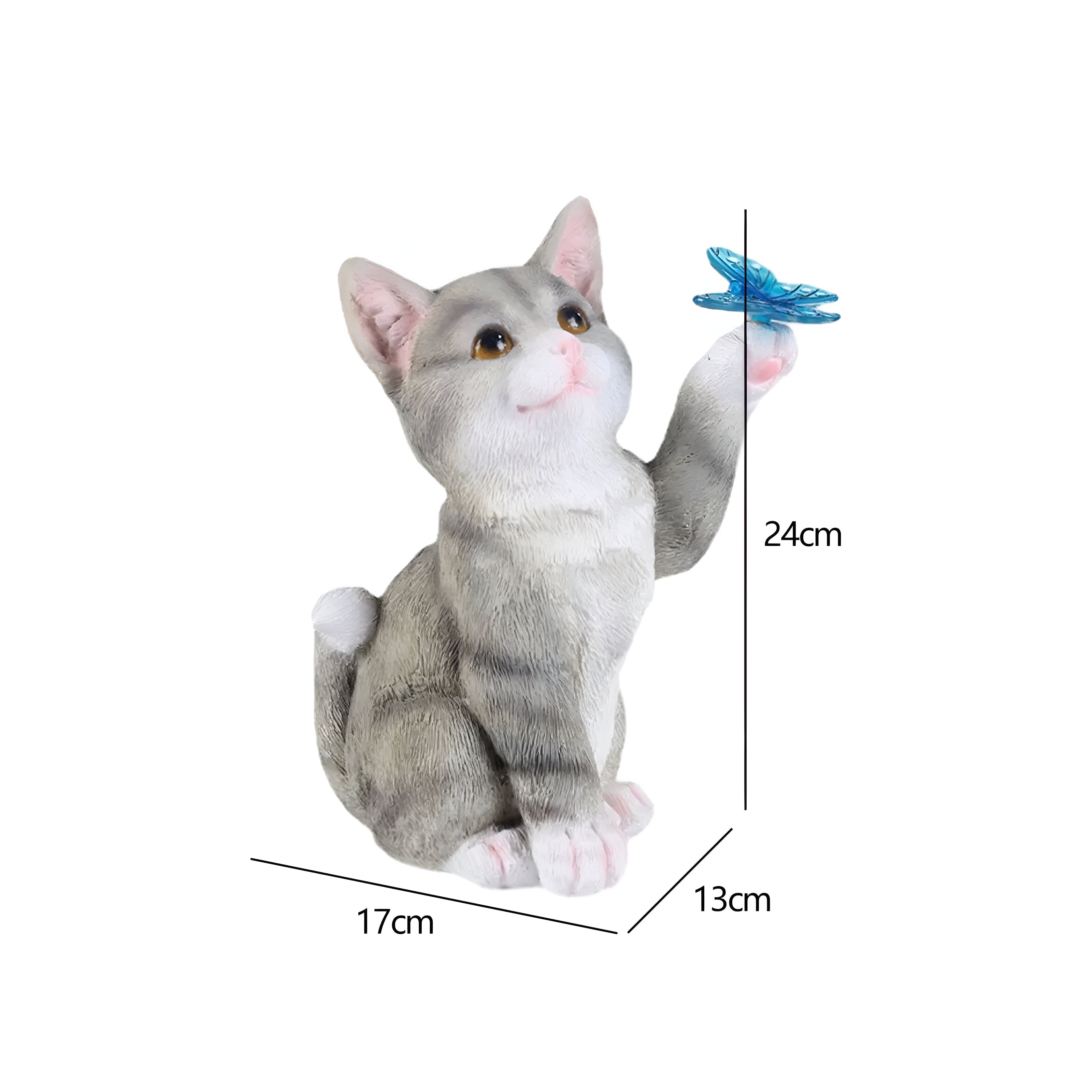 SolarPaws Light - Dekorative Katze Solar LED-Figur Licht