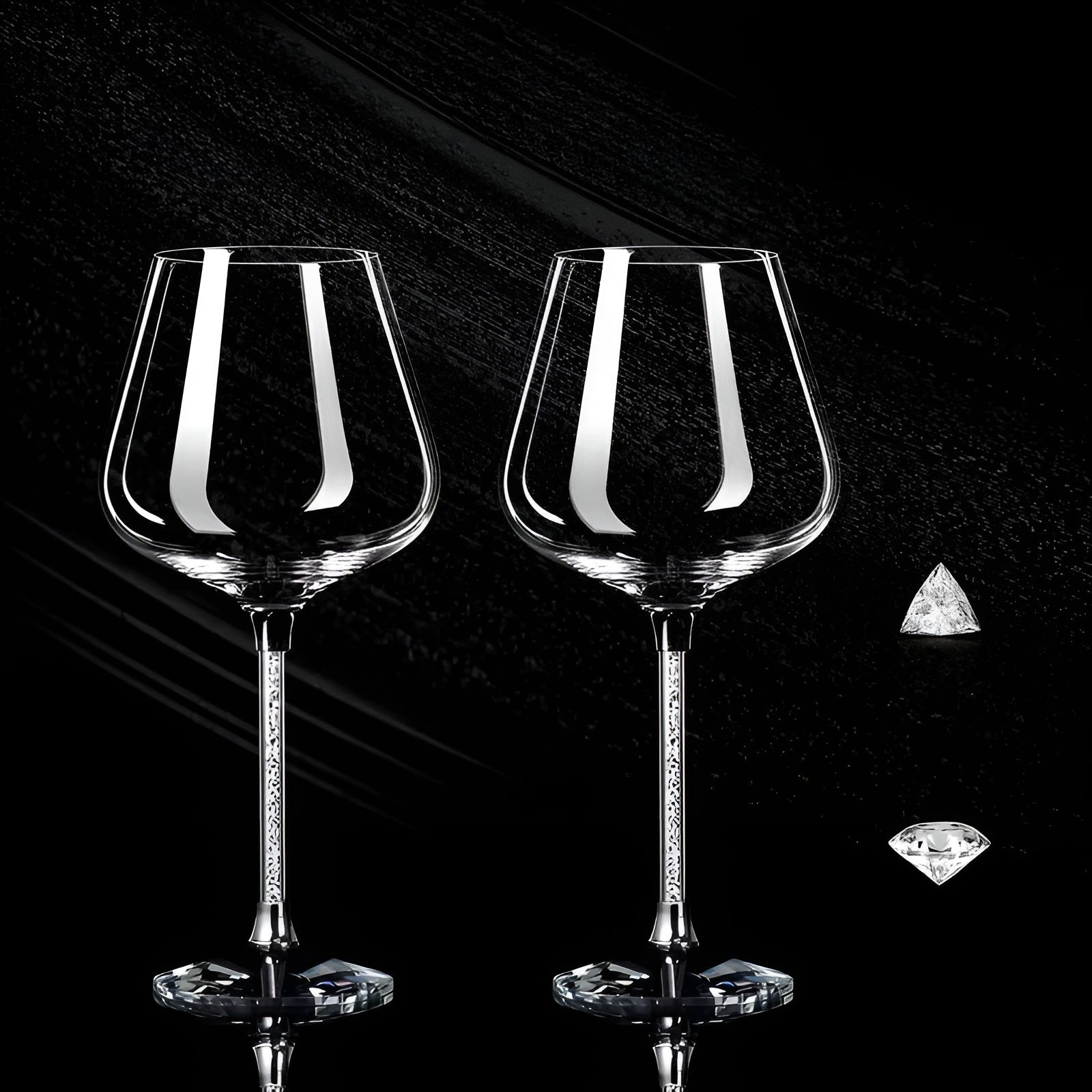 Kristallgläser im 2er-Set – Elegante weingläser | Hoch & Luxuriös für Partys & Feste