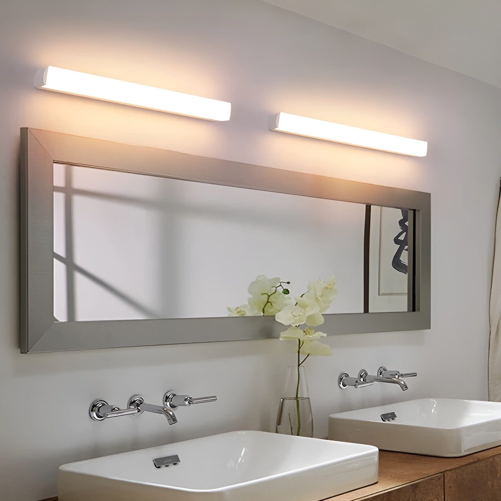 Moderne LED-Wandleuchte – Feuchtigkeitsresistent & Stilvoll | Ideal für Bad und Schlafzimmer