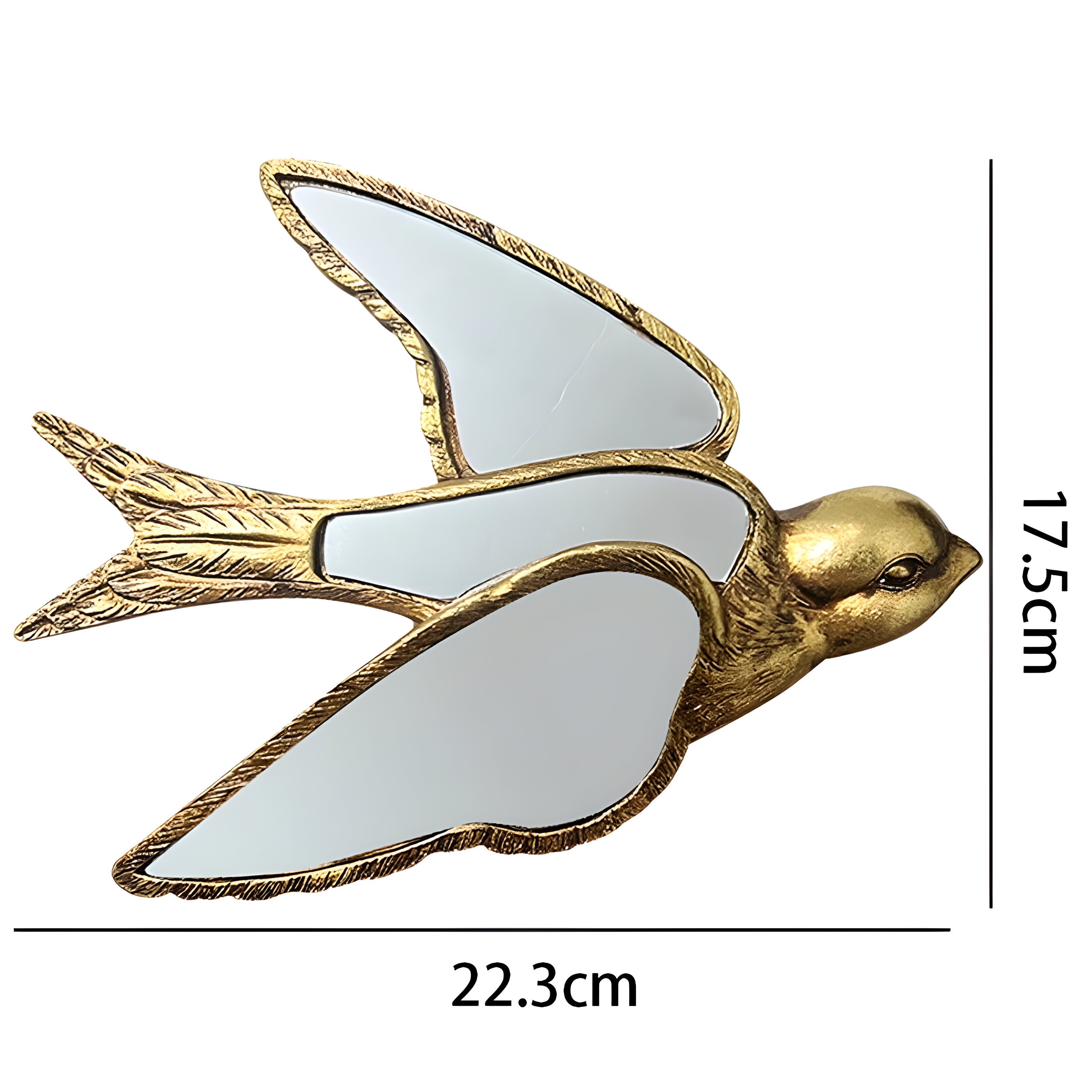 GildedWings Spiegel – Dekorativer Vintage Waldspiegel