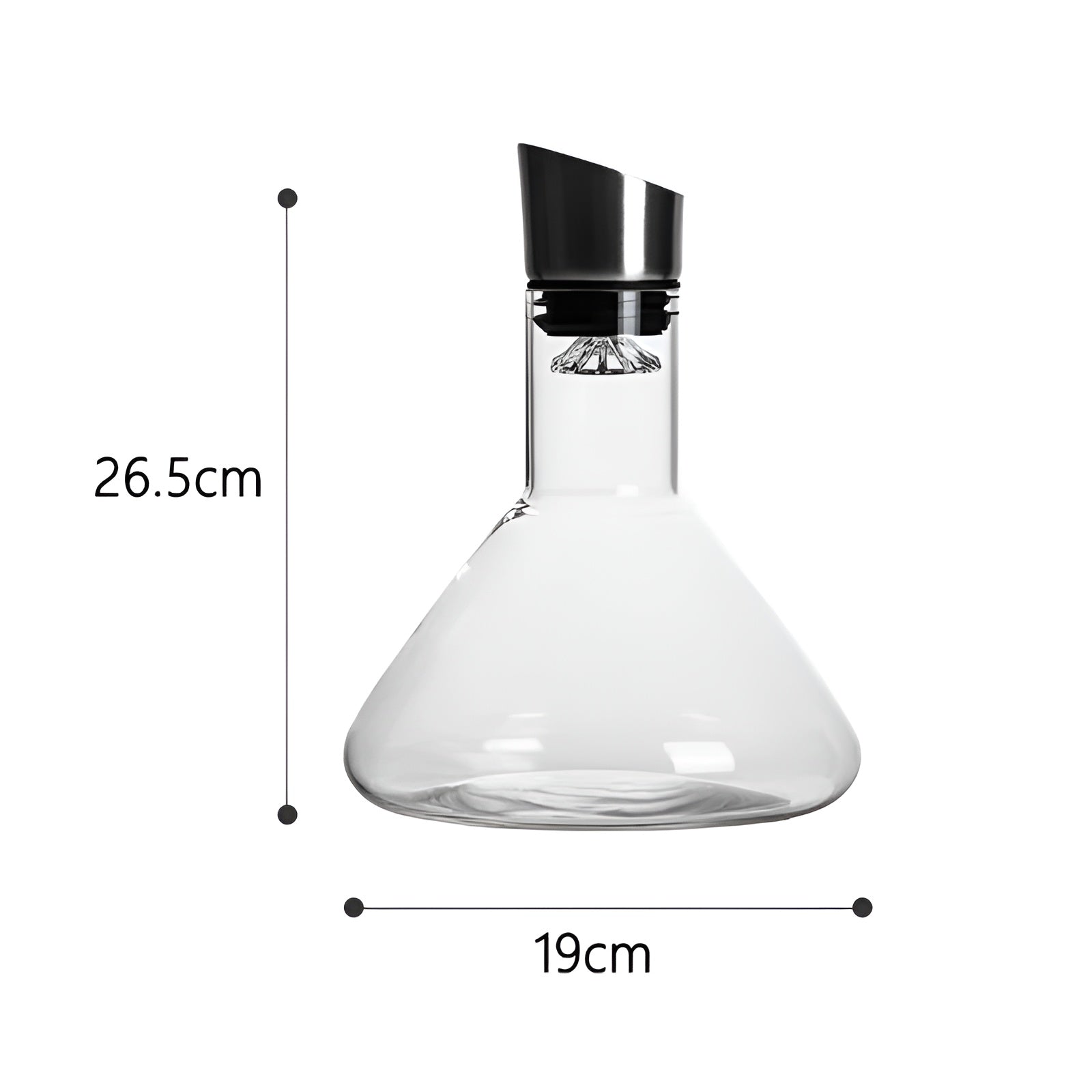 Separator Luxus-Rotweinkaraffe - Transparenter Nordischer Weinspender Karaffe mit mehreren Fassungsvermögen Trinkgefäß