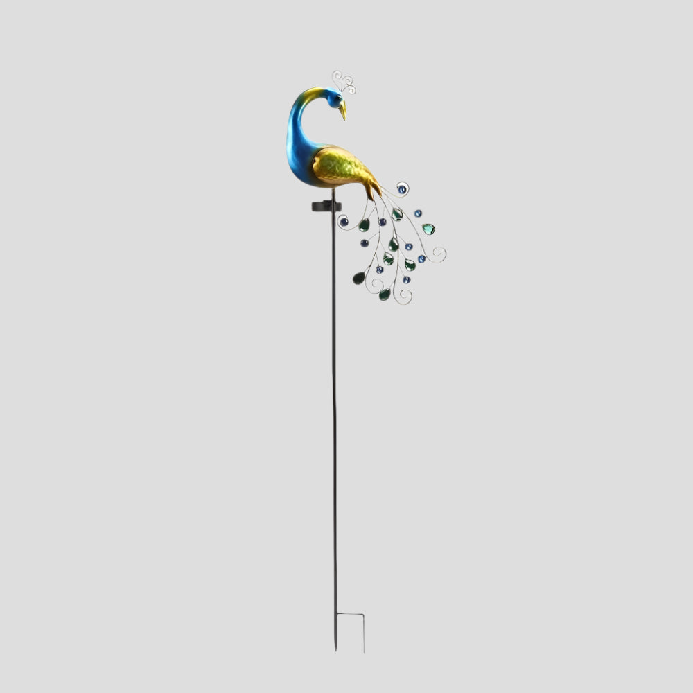 PeacockGlow Light - Metall Pfau Dekoration Licht