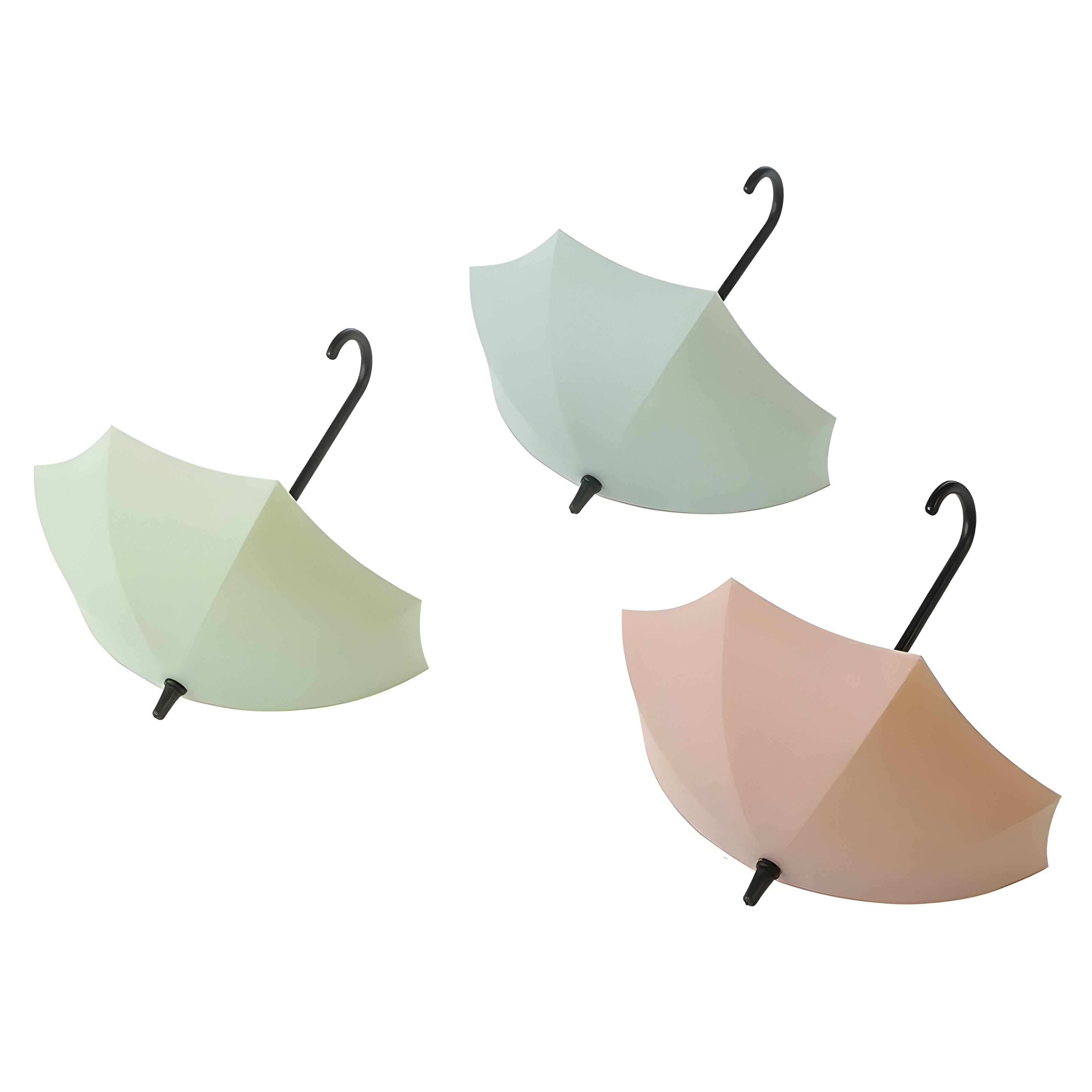 Wandhaken im Regenschirm-Design – 3-teiliges Set | Dekorativ und Platzsparend