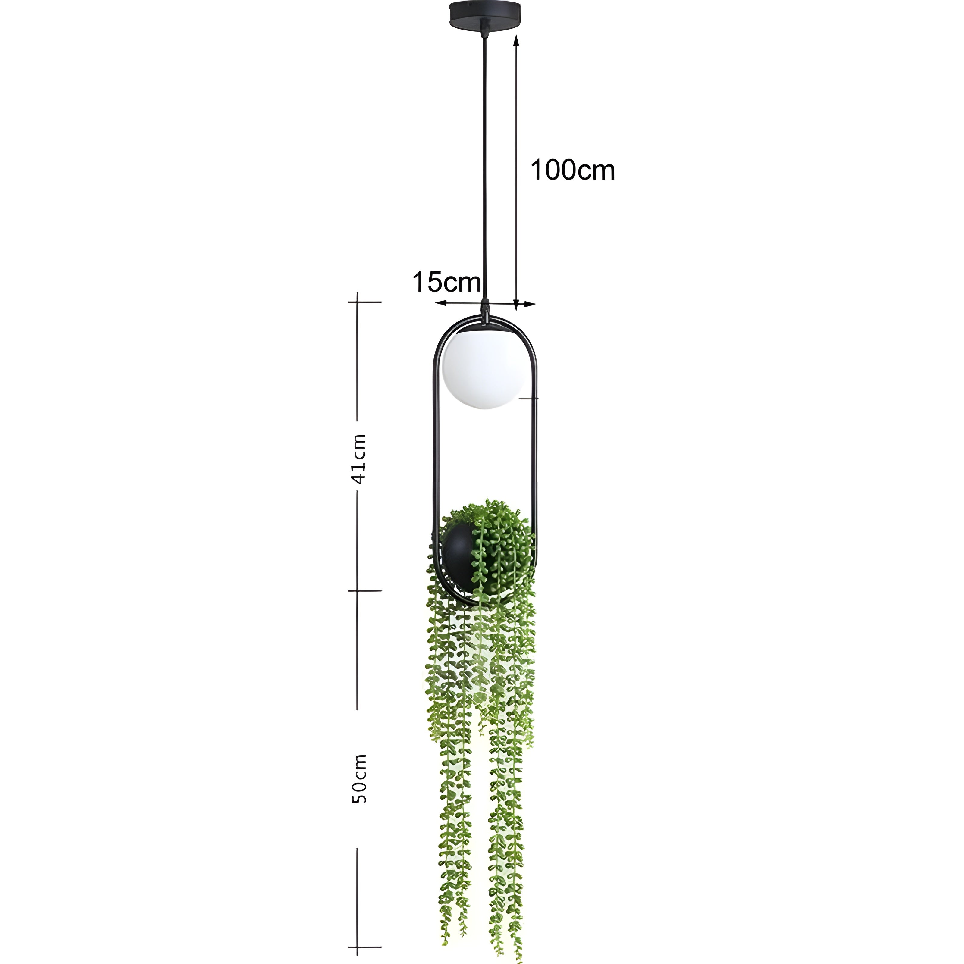 BotanicAura Light – Nordische LED-Hängelampe mit Blumentopf