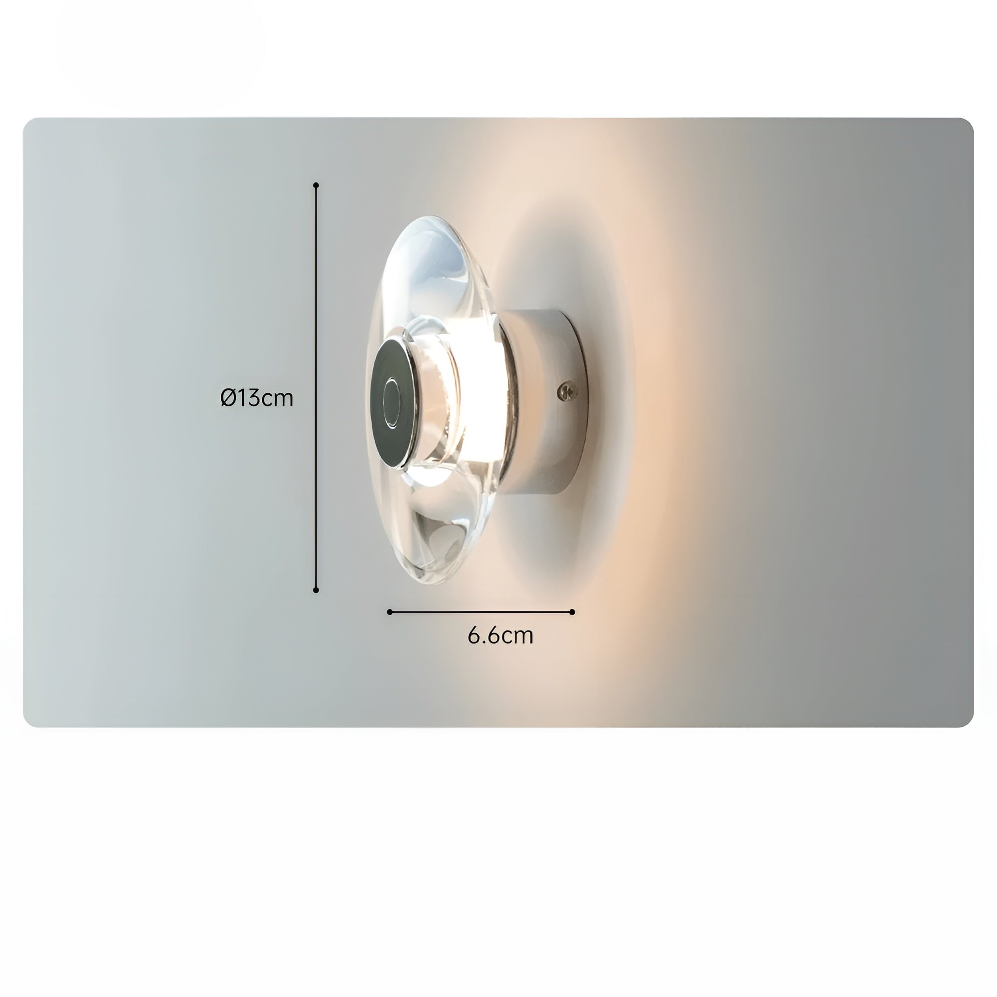 Runde Kristall-Wandleuchte – Modernes LED-Design | Dekorative Lampe für Schlafzimmer, Wohnzimmer & Flur