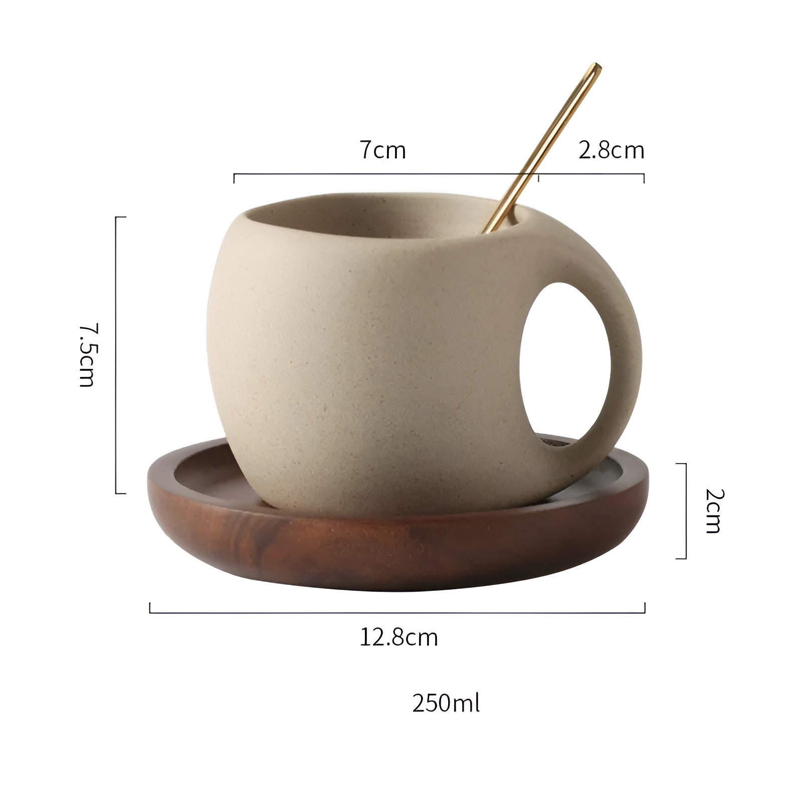 Vintage Kaffeetasse mit Untertasse – Keramik | Stilvoll & Dekorativ für Zuhause