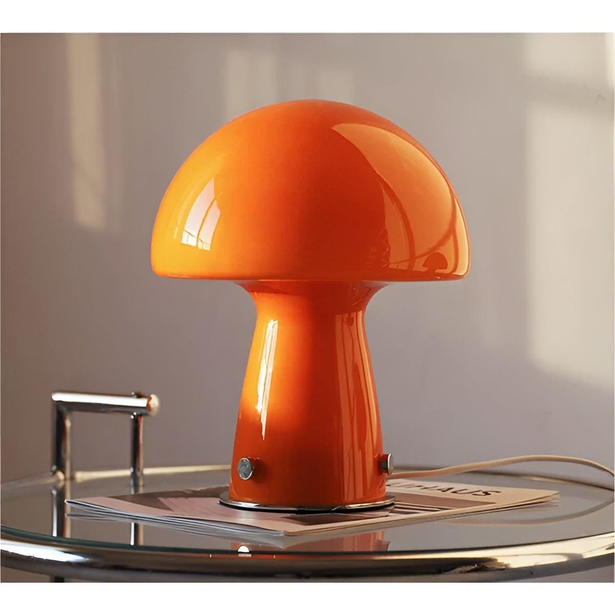 Marlo Mushroom - Skandinavische LED Pilz Designerlampe - Orange - Lampe