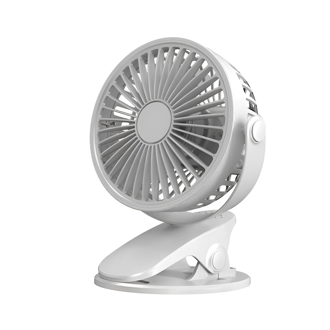 Mini-Klemmventilator – USB-Wiederaufladbar für Schreibtisch & Kinderwagen - Tischventilator