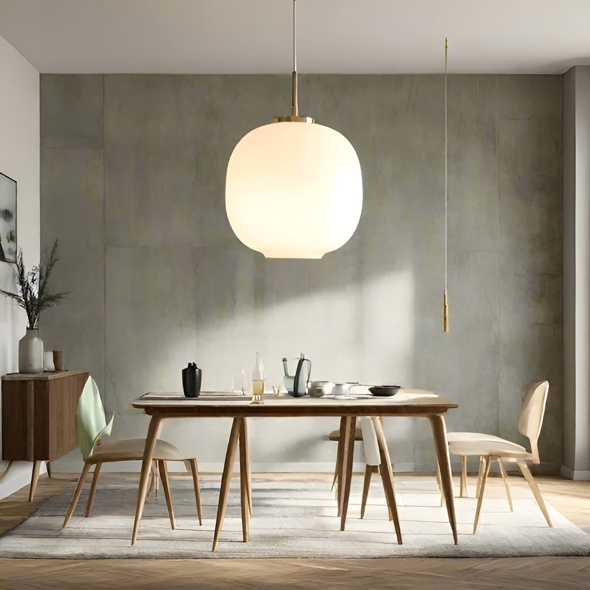 AuroraGlobe Light - Nordische Glas-Kugel LED Pendelleuchten