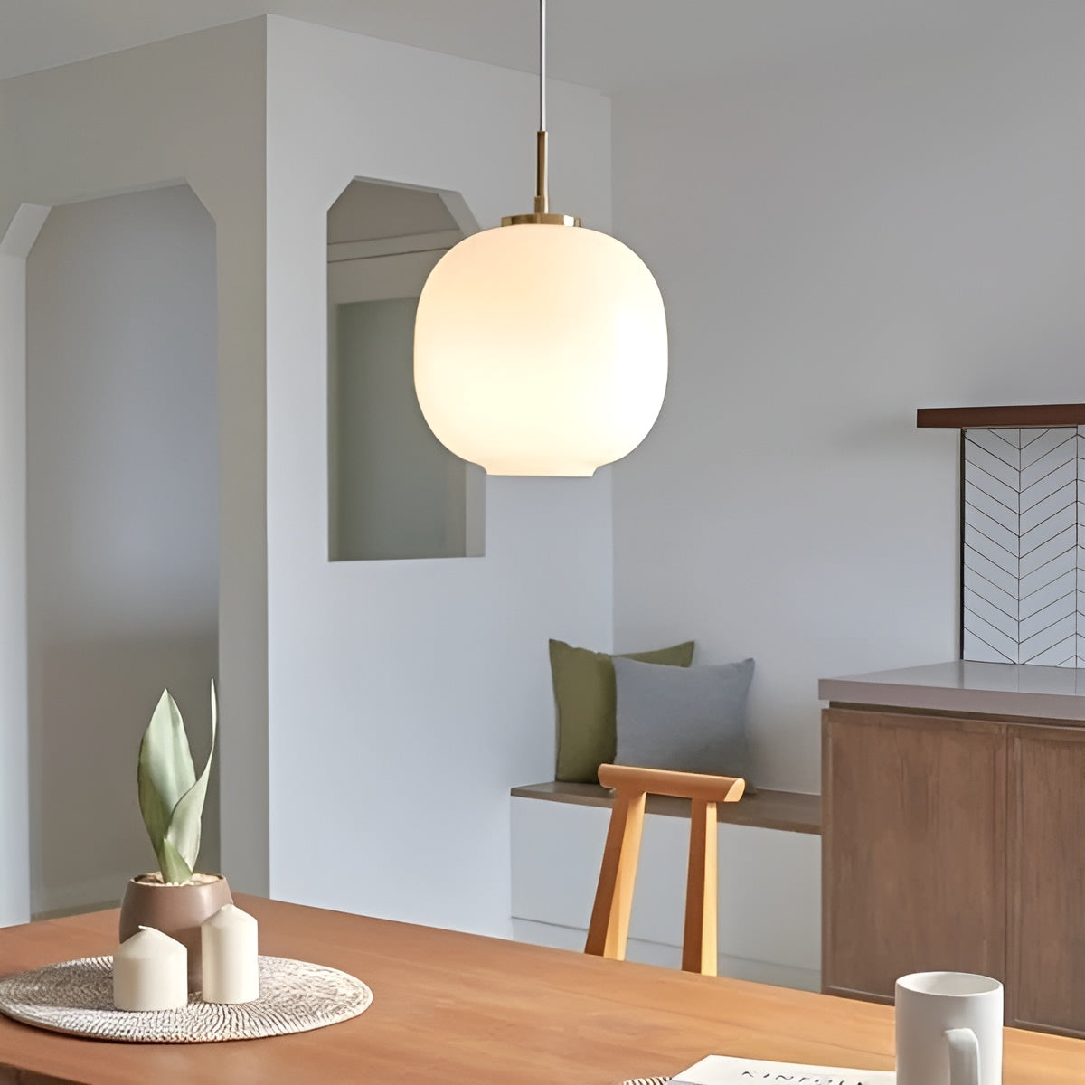 AuroraGlobe Light - Nordische Glas-Kugel LED Pendelleuchten
