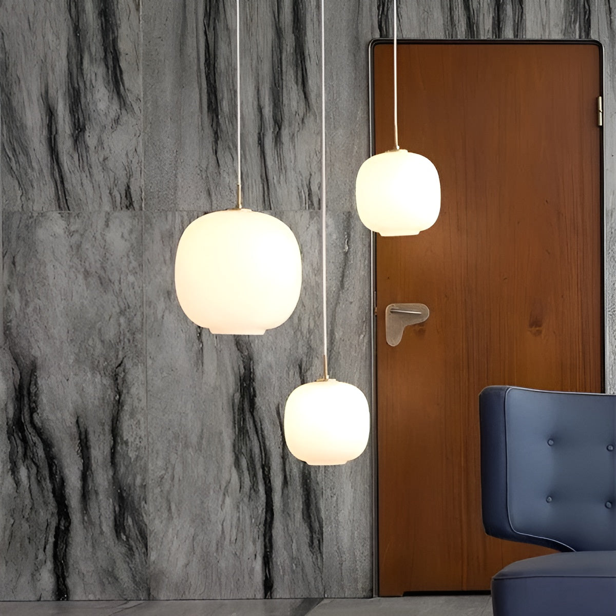 AuroraGlobe Light - Nordische Glas-Kugel LED Pendelleuchten