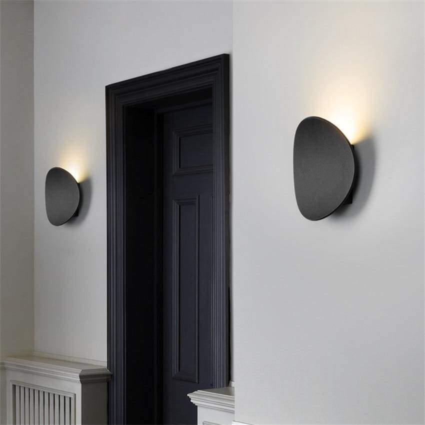 Moderne LED-Wandleuchte aus Aluminium – Warmweißes Licht für stilvolles Ambiente - Schwarz - Wandleuchte