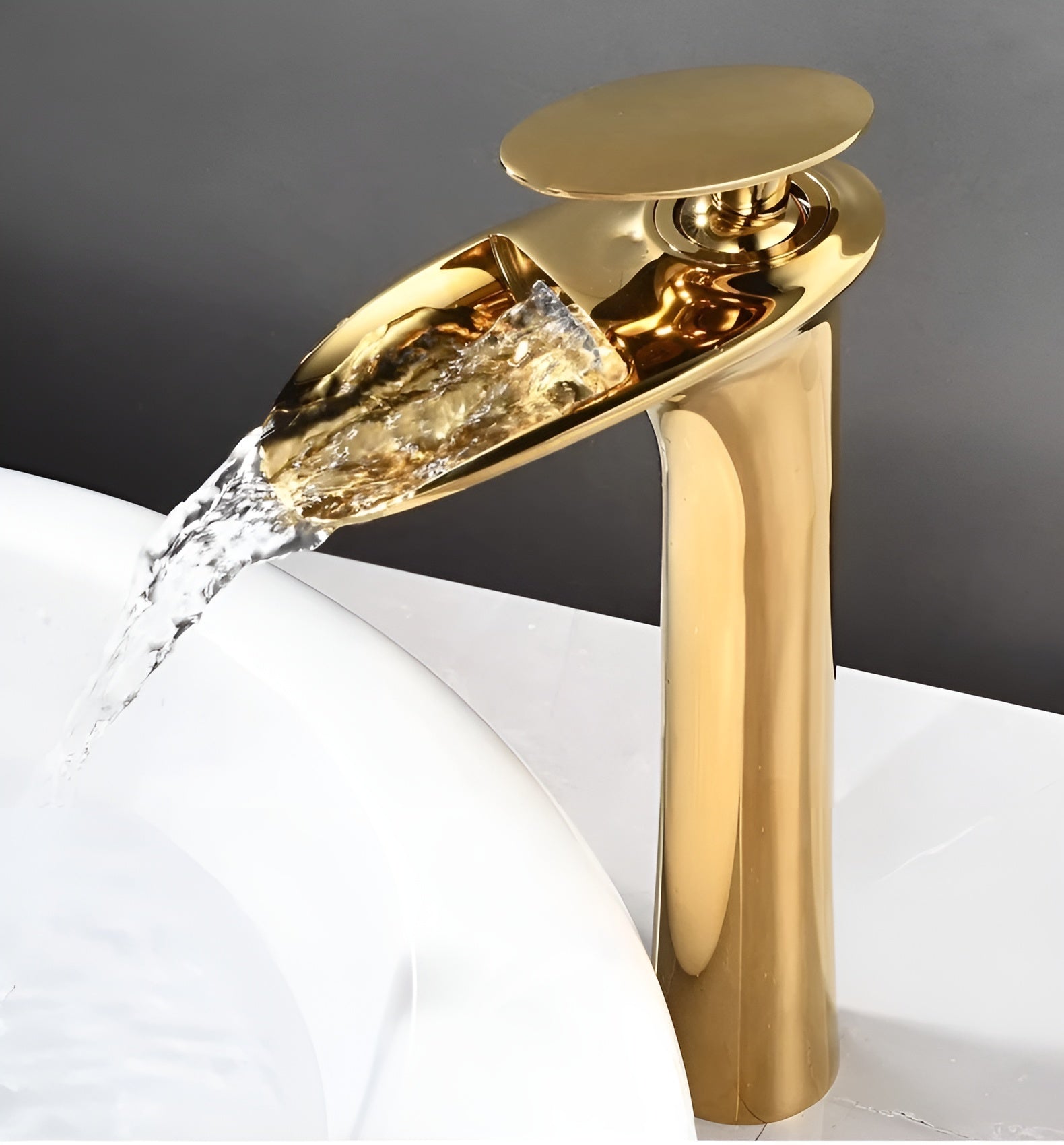 Moderne Waschtischarmaturen – Elegante Wasserfallarmatur | Hochwertiger Einhebelmischer - Waschtischarmaturen