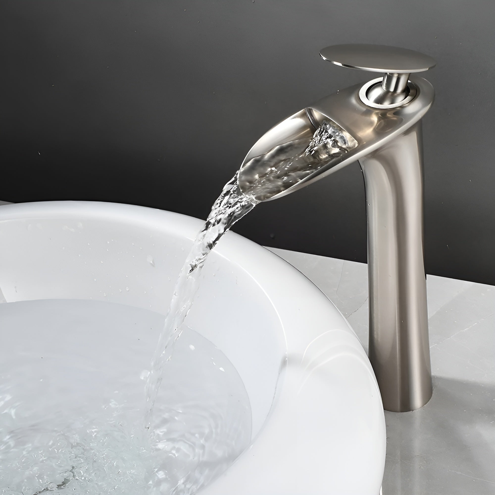 Moderne Waschtischarmaturen – Elegante Wasserfallarmatur | Hochwertiger Einhebelmischer - Waschtischarmaturen