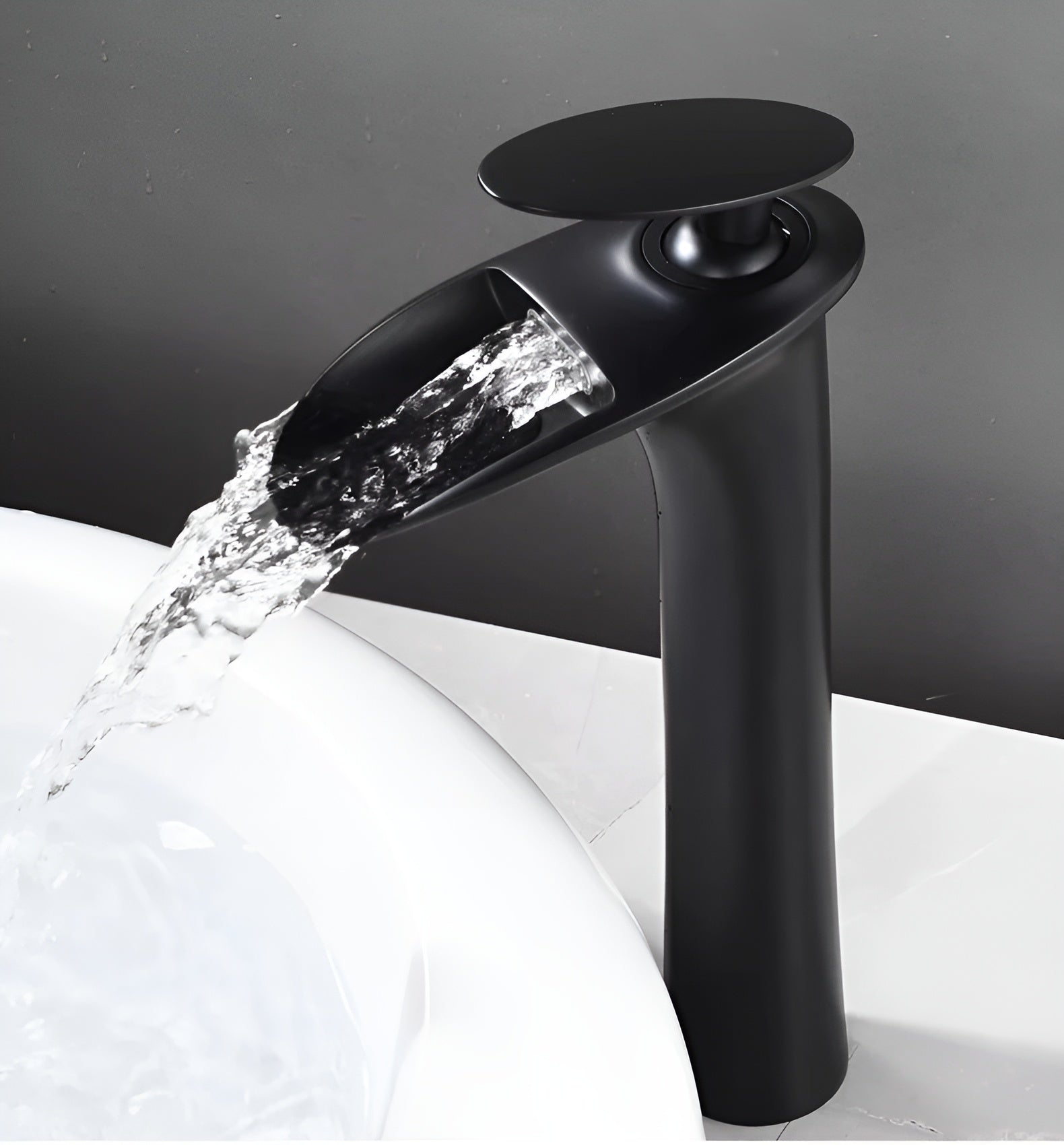 Moderne Waschtischarmaturen – Elegante Wasserfallarmatur | Hochwertiger Einhebelmischer - Waschtischarmaturen