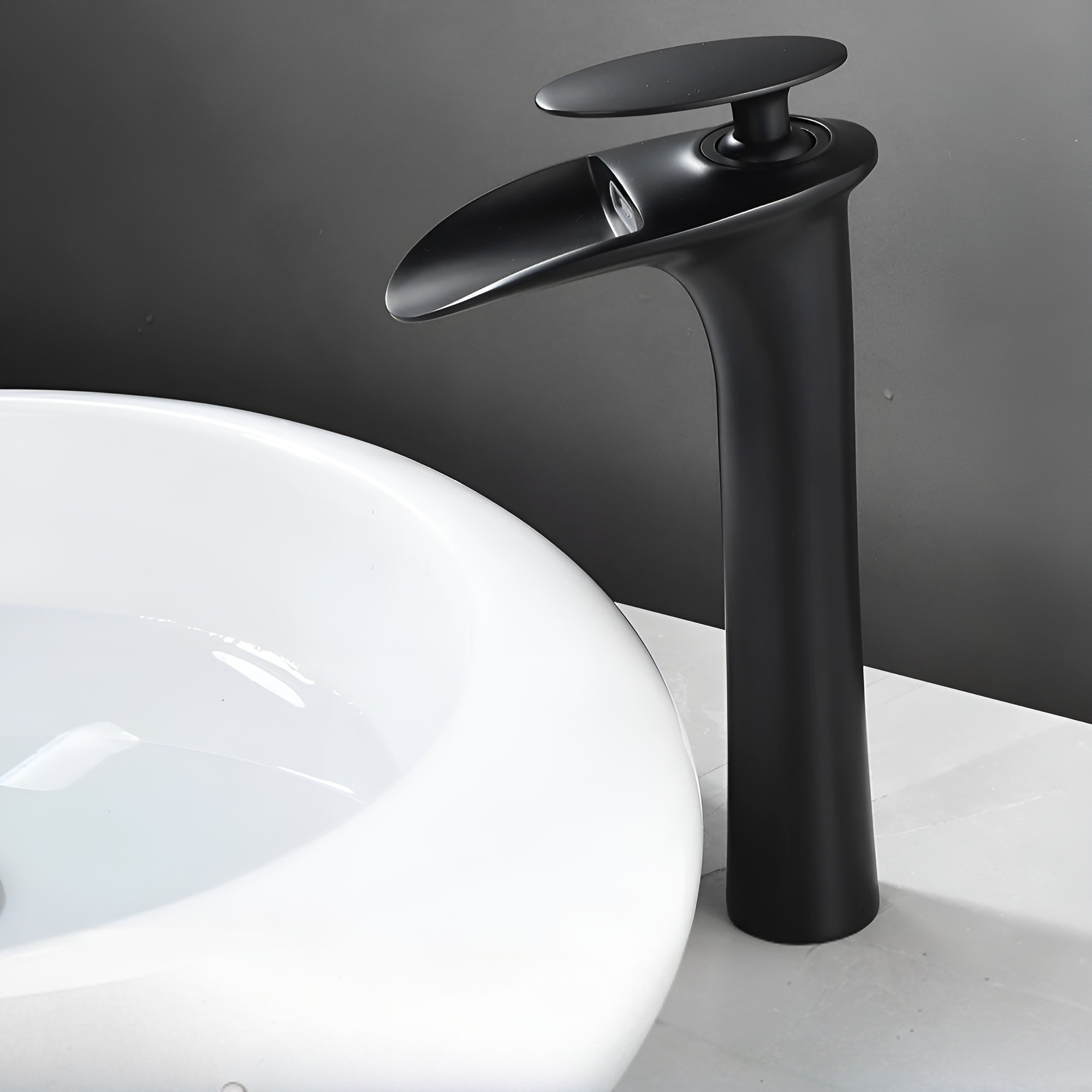 Moderne Waschtischarmaturen – Elegante Wasserfallarmatur | Hochwertiger Einhebelmischer - Waschtischarmaturen