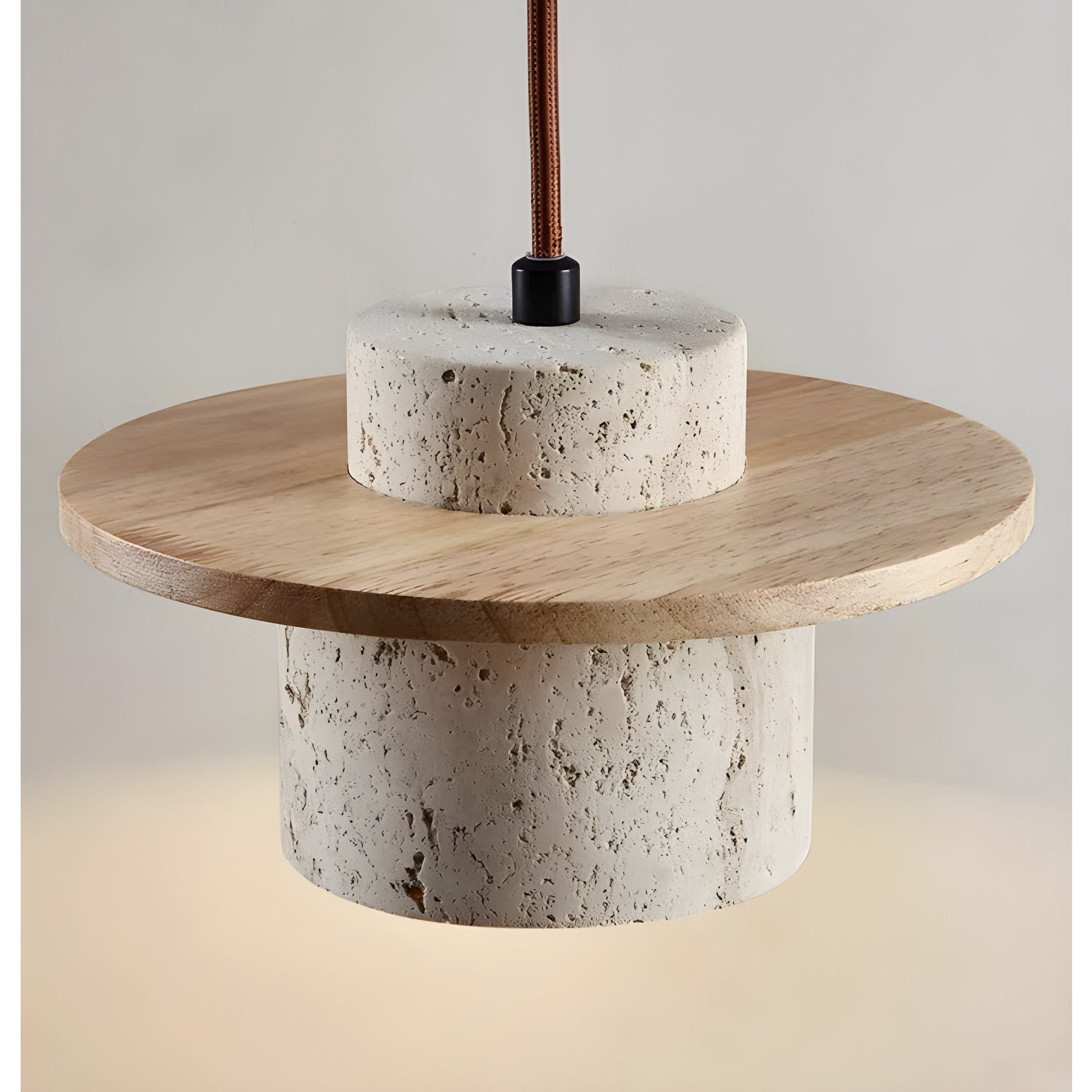 Naturstein Tischlampe – Handgefertigt im Wabi-Sabi-Stil | Warmes, Stimmungsvolles Licht