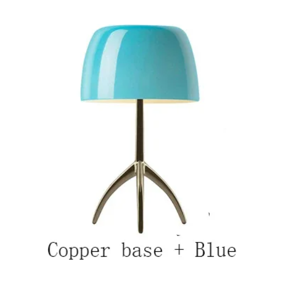 Nordische Eleganz Charming Light for the Modern Home - Kupfer und Blau / 20x35cm - Lampe