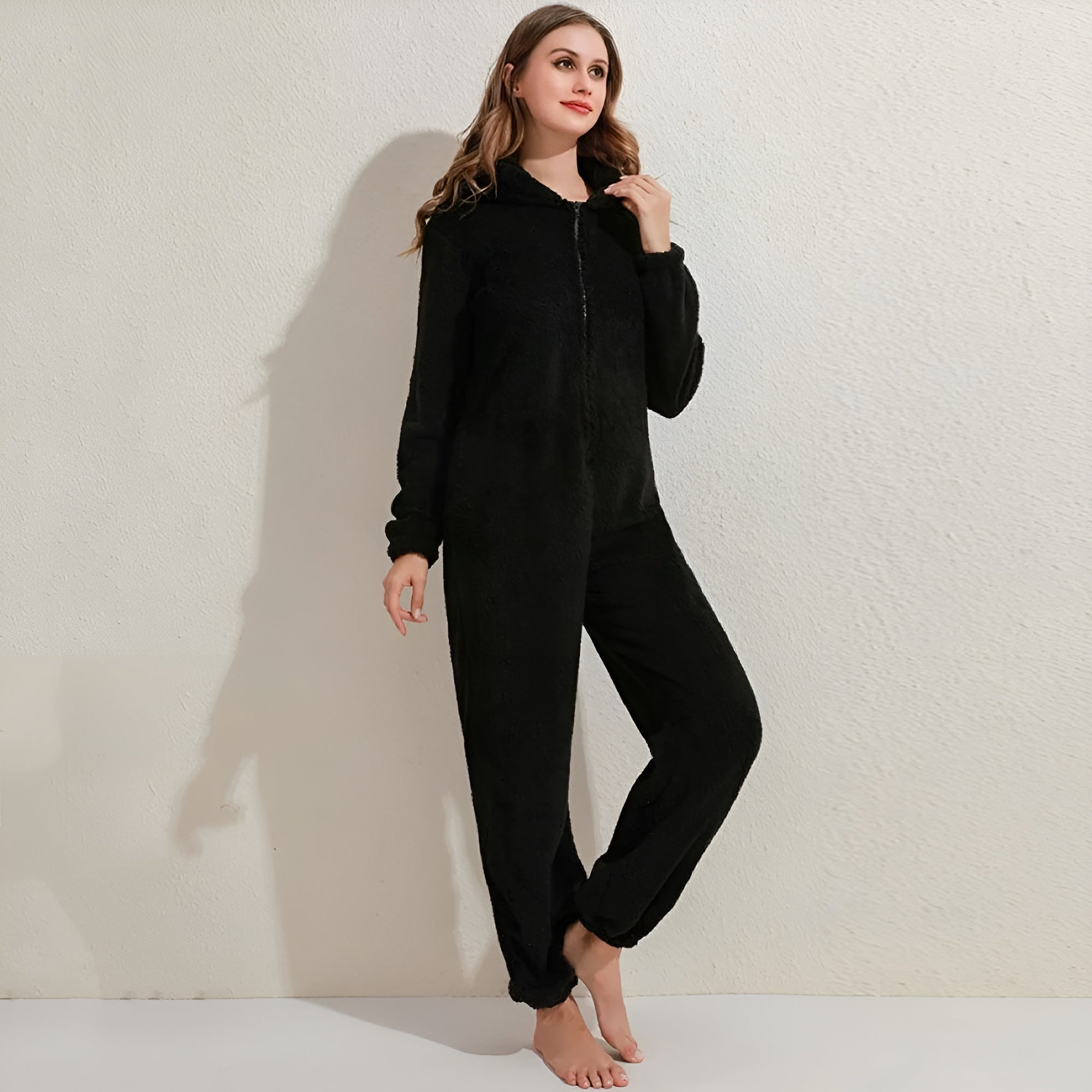 HugCloud Onesie – Weicher Fleece-Kapuzen-Einteiler