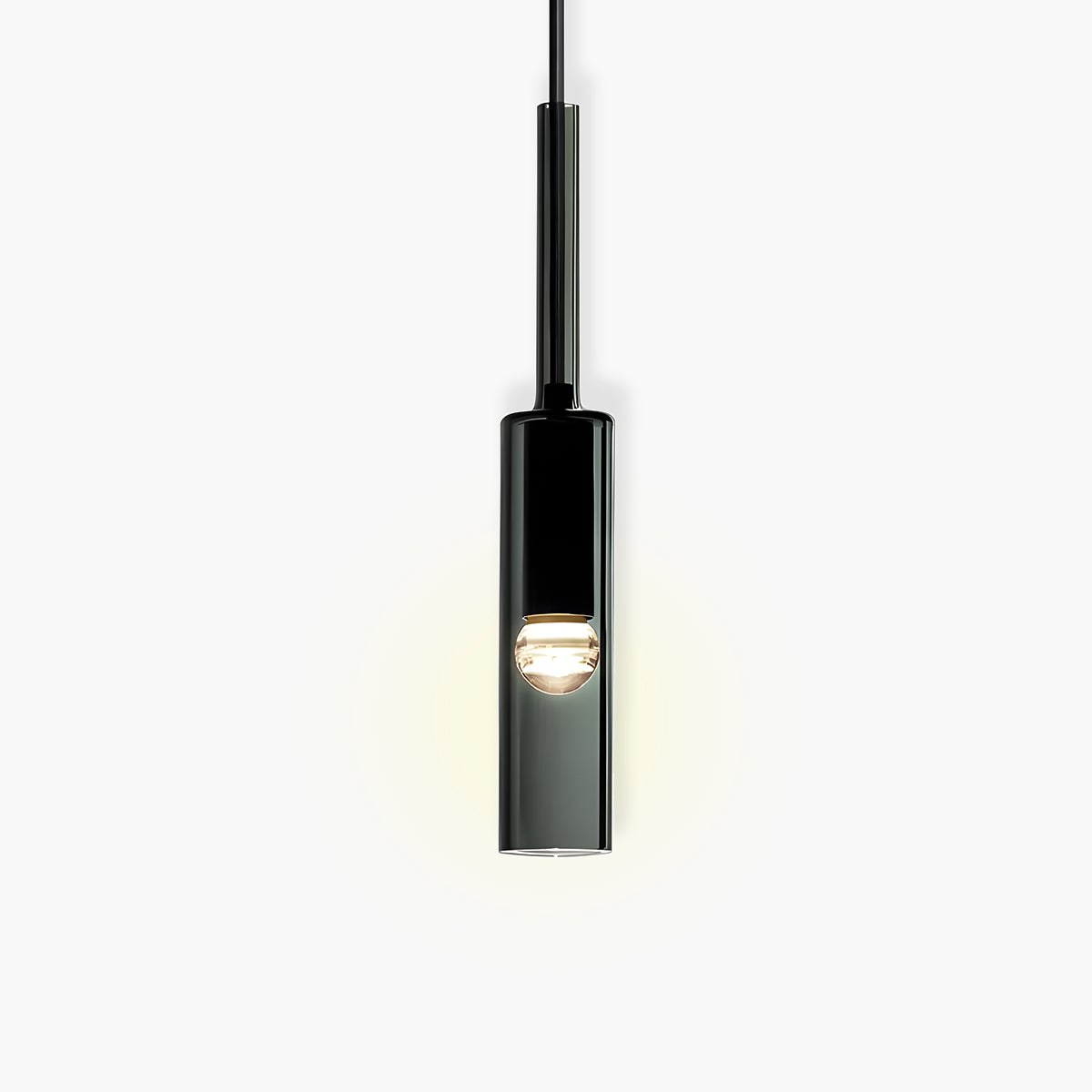 Pendelleuchte aus Rauchglas – Elegantes Design mit funkelnden Lichteffekten | Perfekt für Wohnzimmer - Pendelleuchte