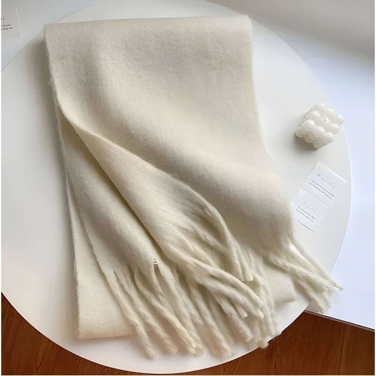 Perdita Schal - Luxus Kaschmir Damen Winterschal - Beige - Wohnzubehör