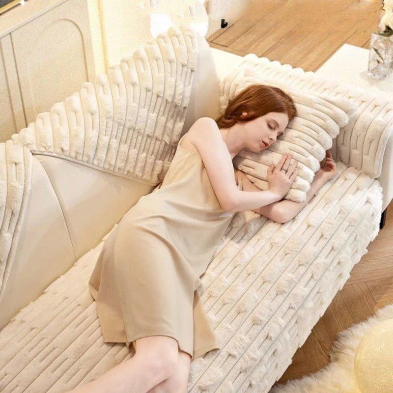 Plush Luxe - Rutschfester Universal Luxus Sofa Bezug - Sofabezug
