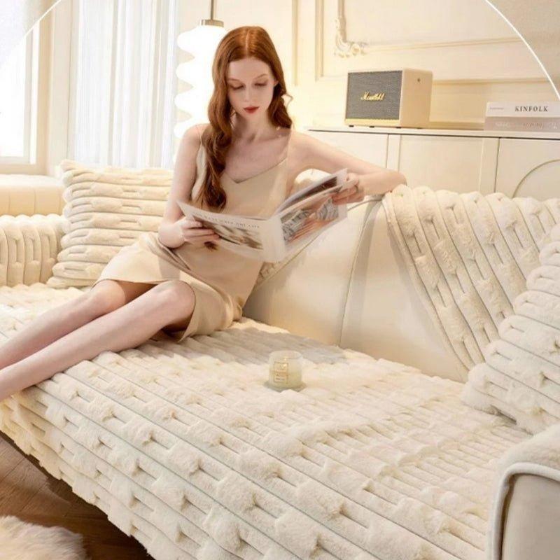 Plush Luxe - Rutschfester Universal Luxus Sofa Bezug - Sofabezug