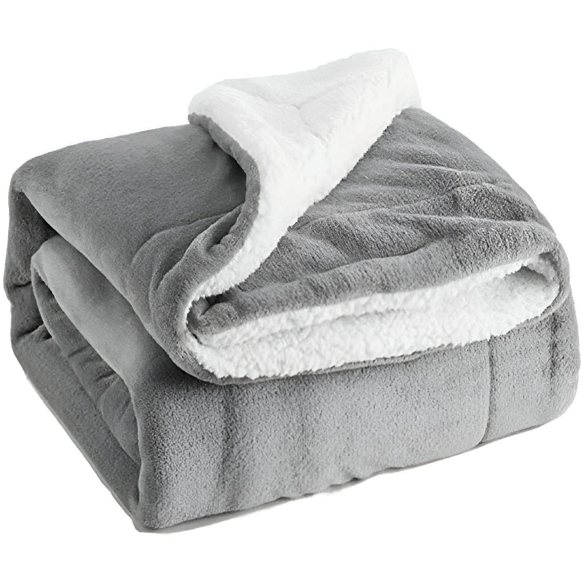 PlushWarm Blanket - Weiche Fleecedecke für den Winter - Grau / 127*152cm - Decke