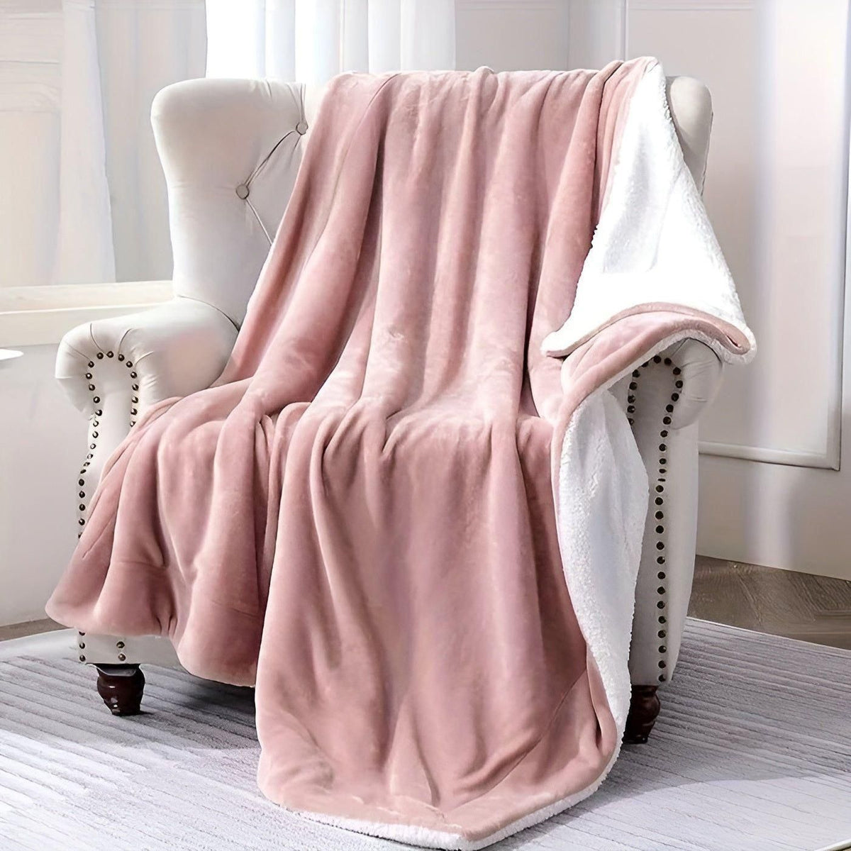 PlushWarm Blanket - Weiche Fleecedecke für den Winter - Rosa / 127*152cm - Decke