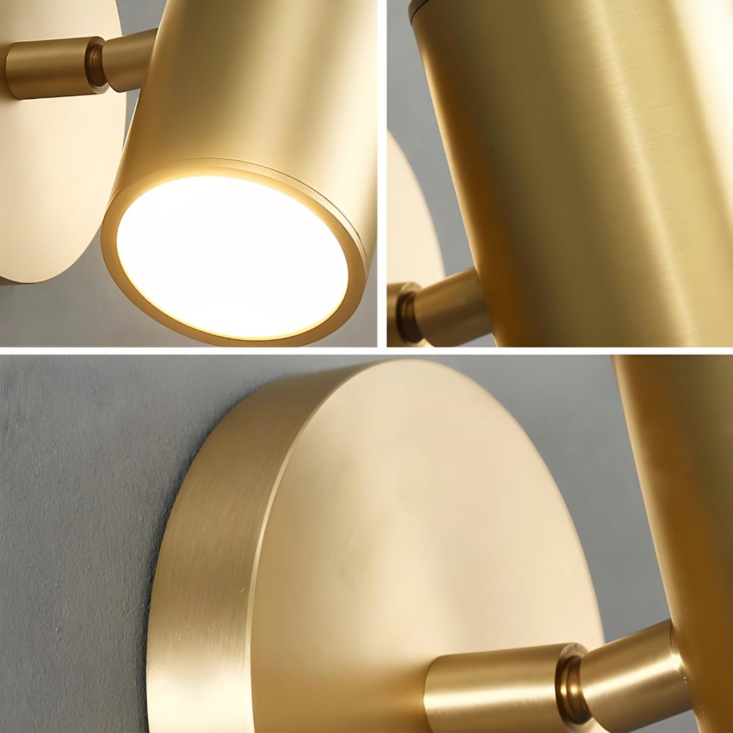 Wandleuchte Gold, Lichtschein nach oben gerichtet